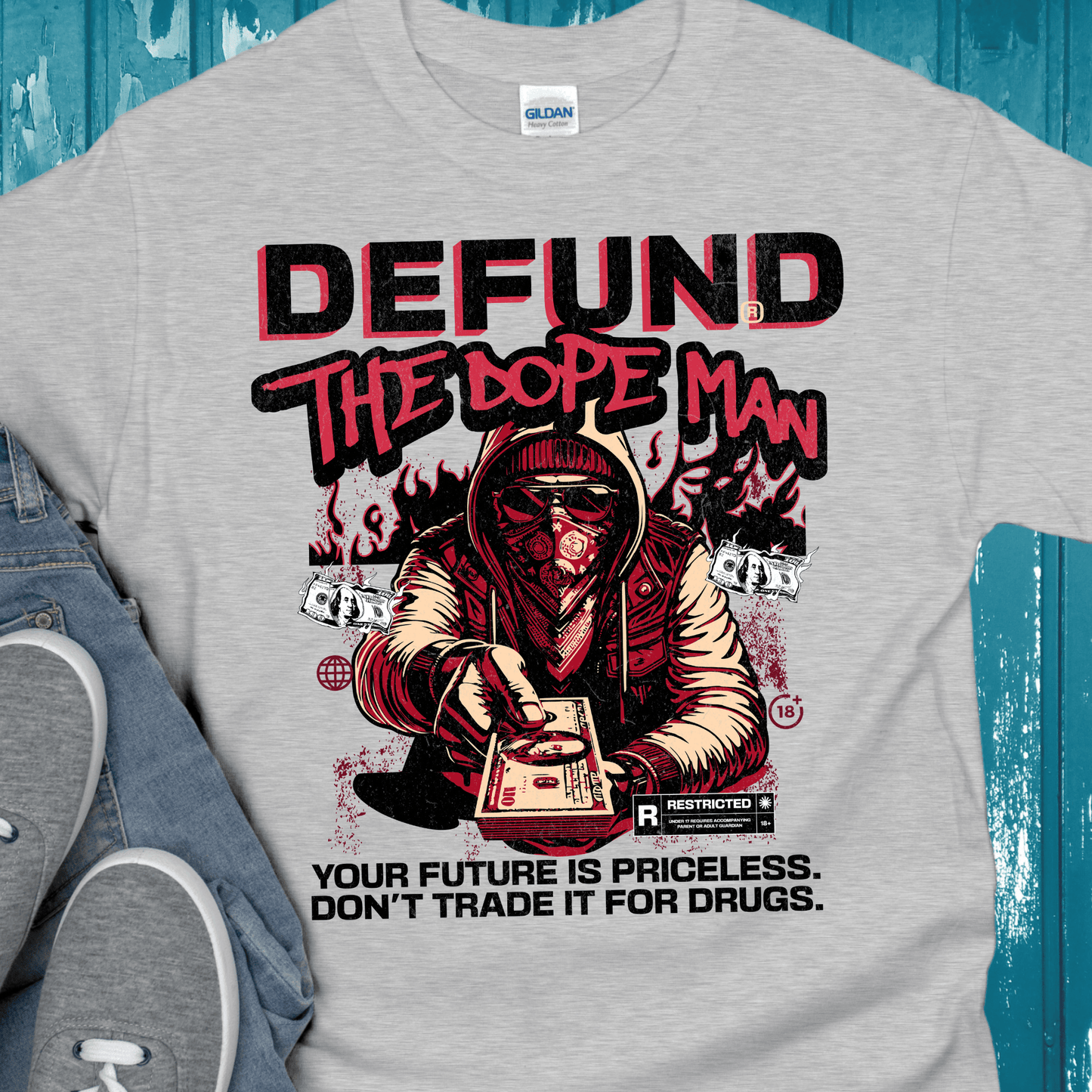 Recovery T-Shirt | Inspiring Sobriety | Defund The Dope Man