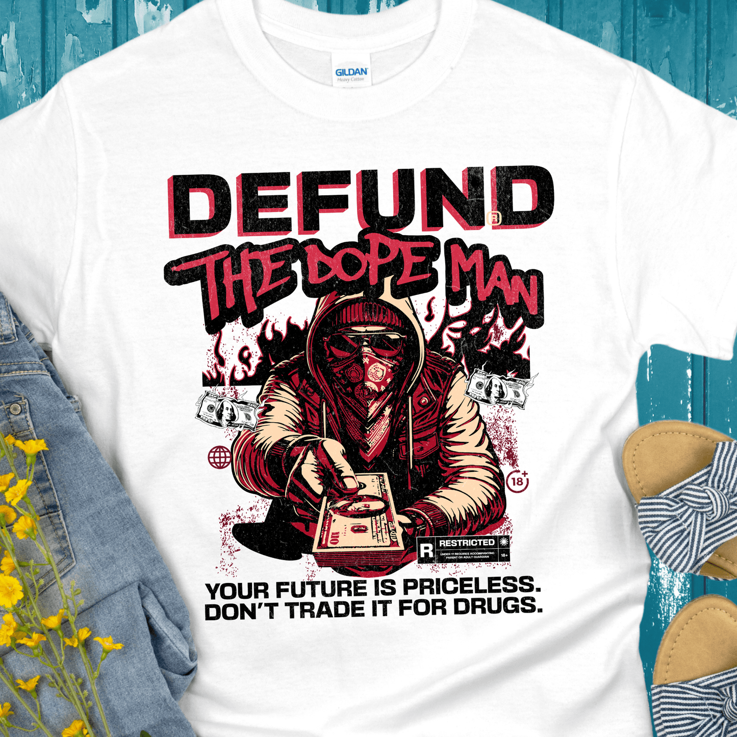 Recovery T-Shirt | Inspiring Sobriety | Defund The Dope Man