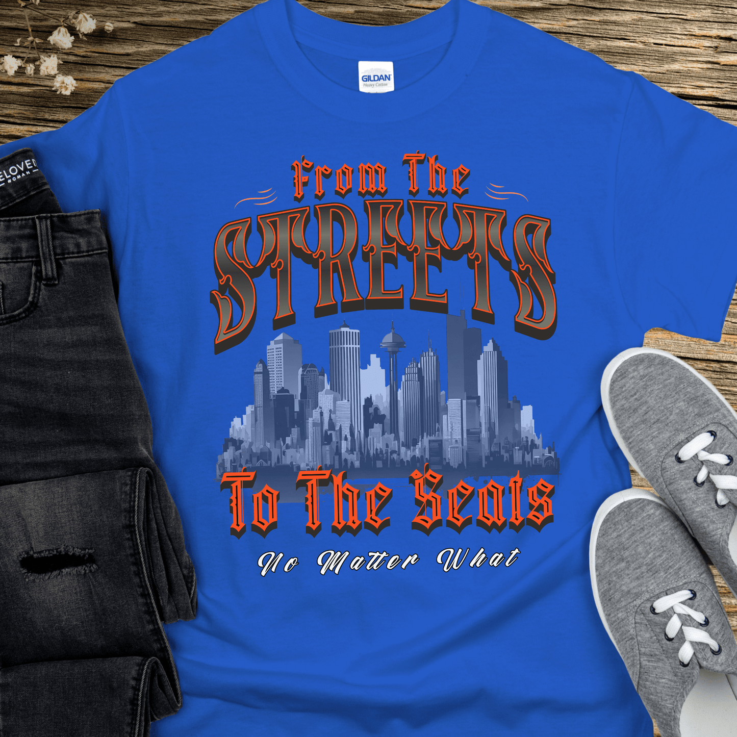 Recovery T-Shirt | Inspiring Sobriety | From The Streets To The Seats (Orange)