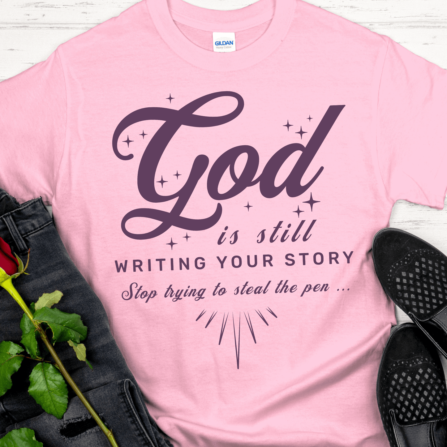 Recovery T-Shirt | Inspiring Sobriety | God Is Still Writing Your Story