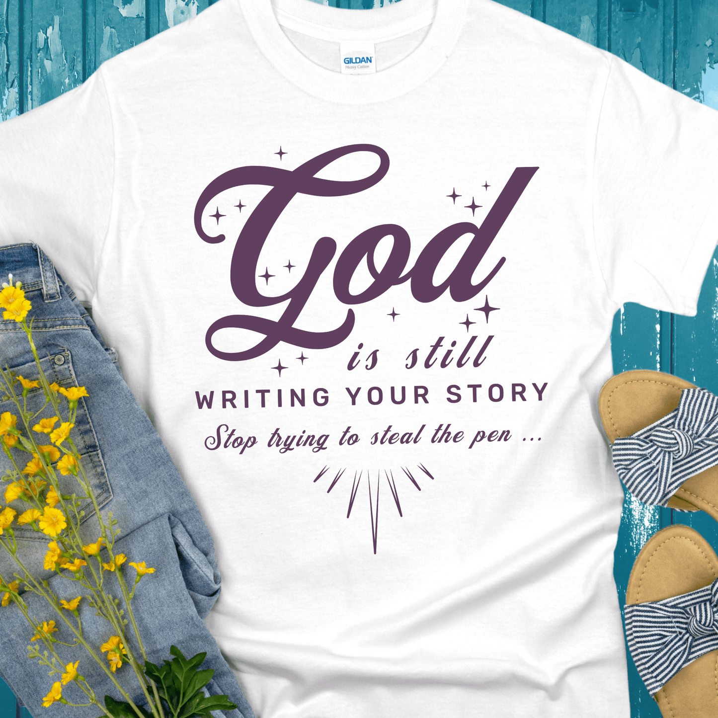 Recovery T-Shirt | Inspiring Sobriety | God Is Still Writing Your Story