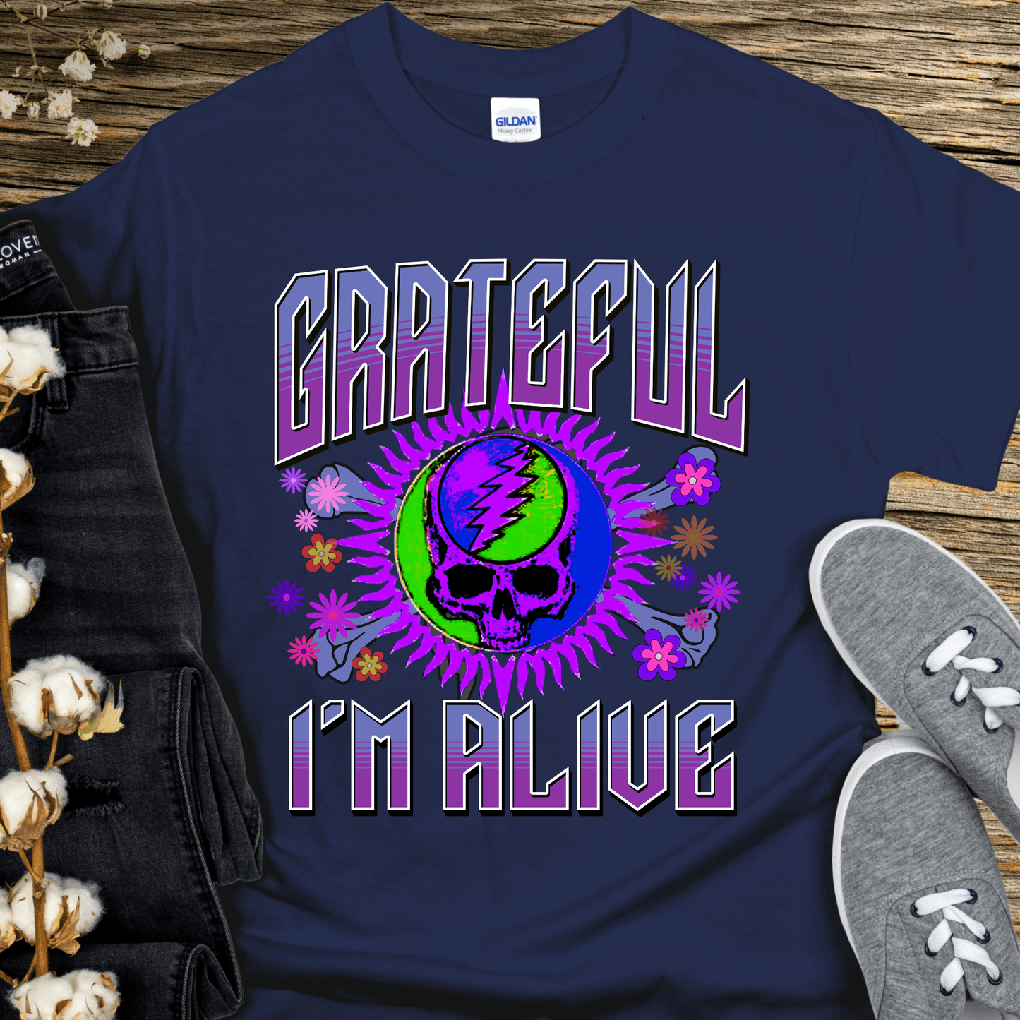 Recovery T-Shirt | Inspiring Sobriety | Grateful I'm Alive