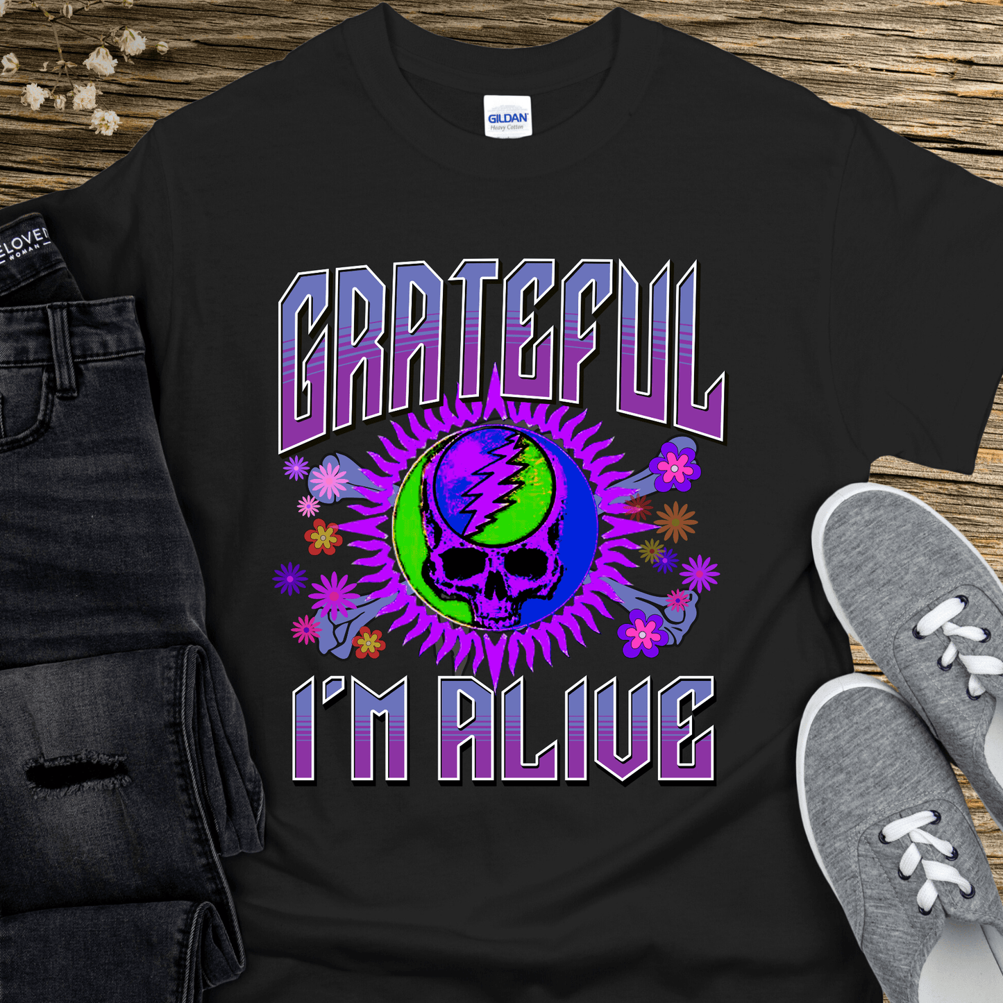 Recovery T-Shirt | Inspiring Sobriety | Grateful I'm Alive