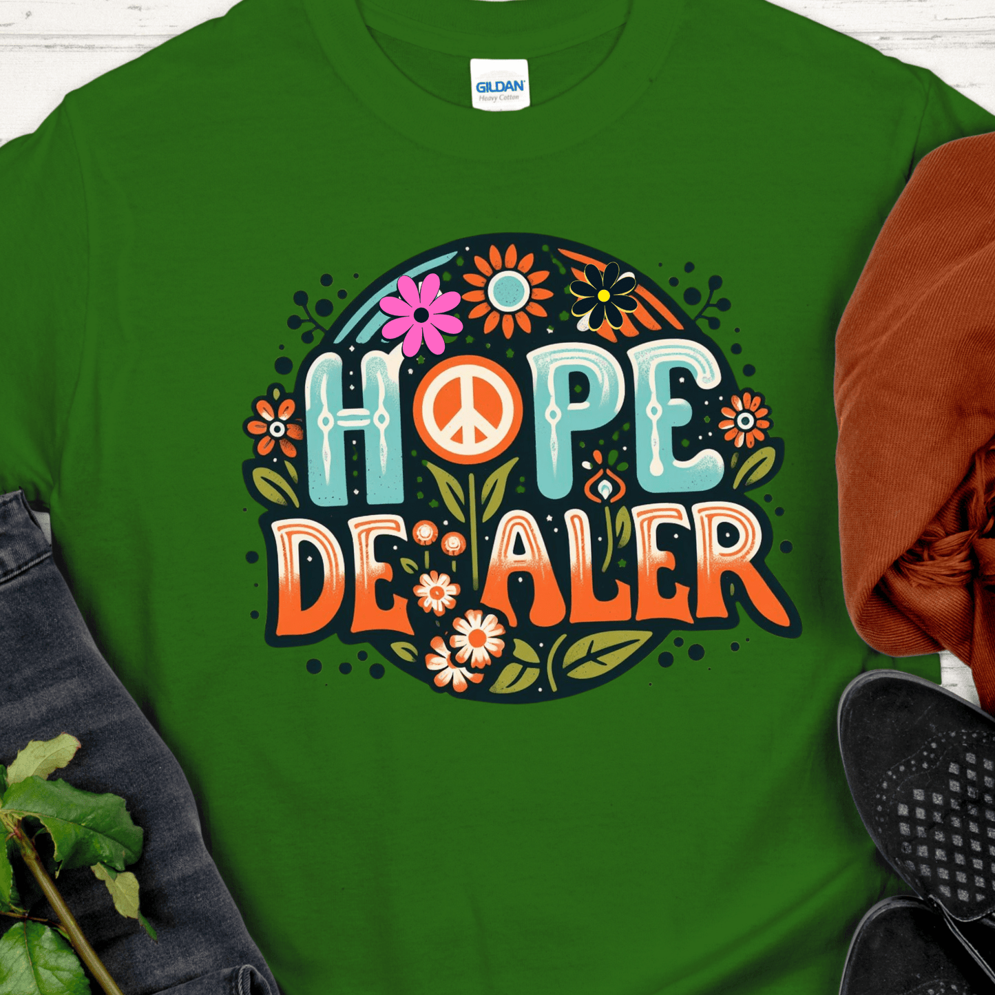 Recovery T-Shirt | Inspiring Sobriety | Hope Dealer (Retro)