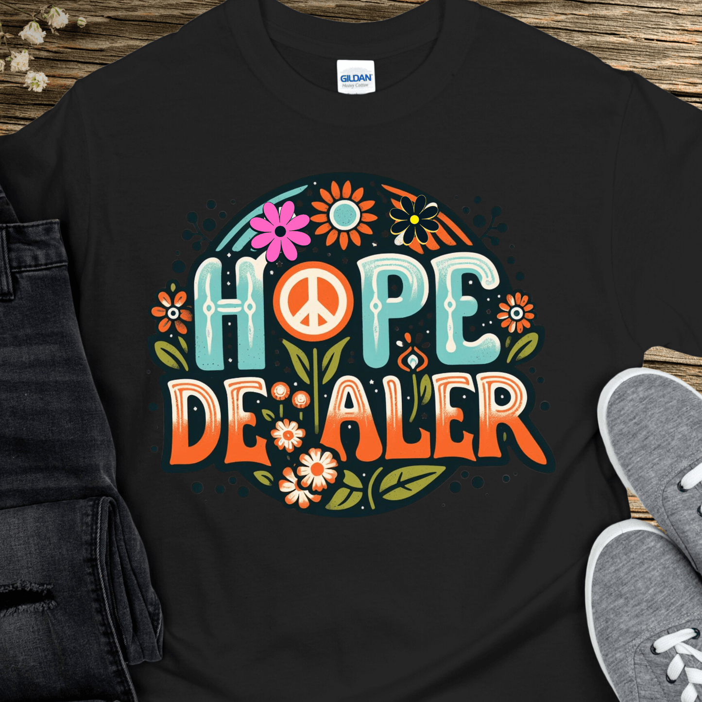 Recovery T-Shirt | Inspiring Sobriety | Hope Dealer (Retro)