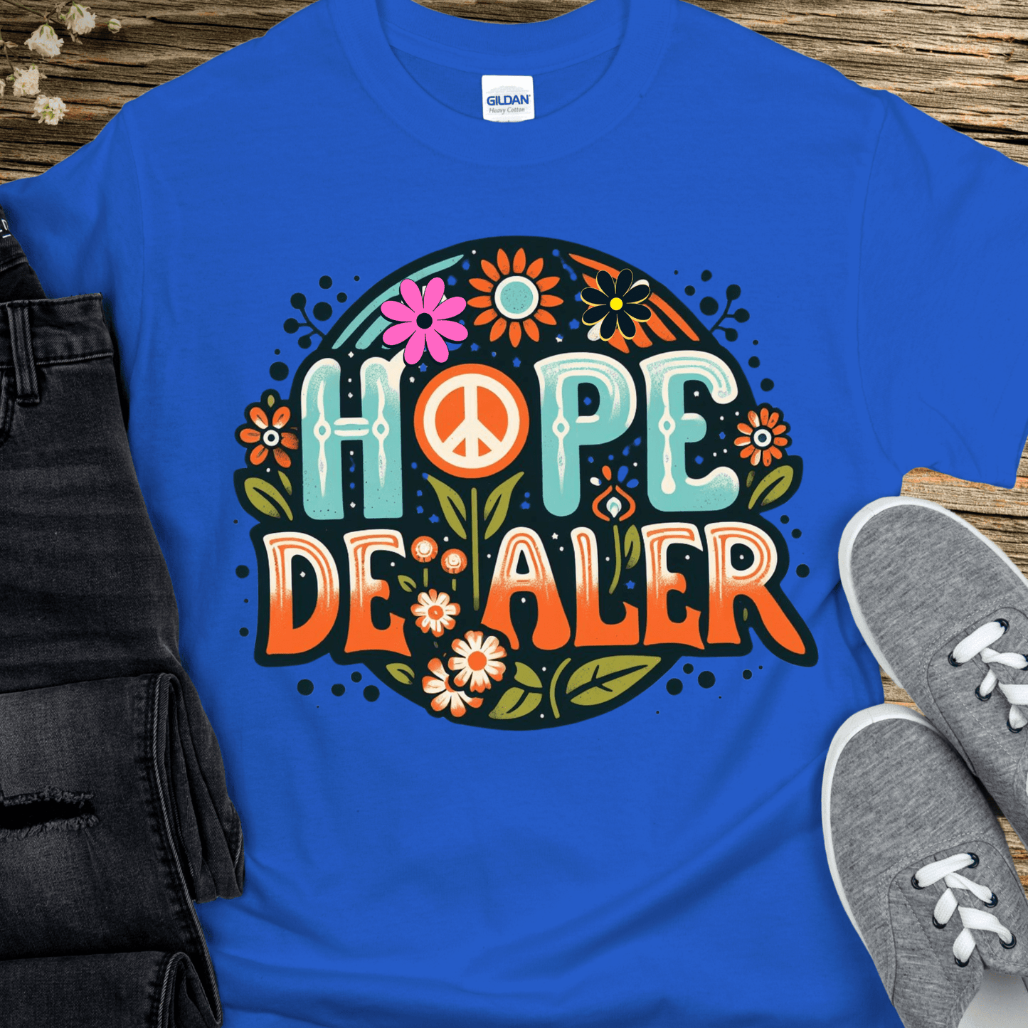 Recovery T-Shirt | Inspiring Sobriety | Hope Dealer (Retro)