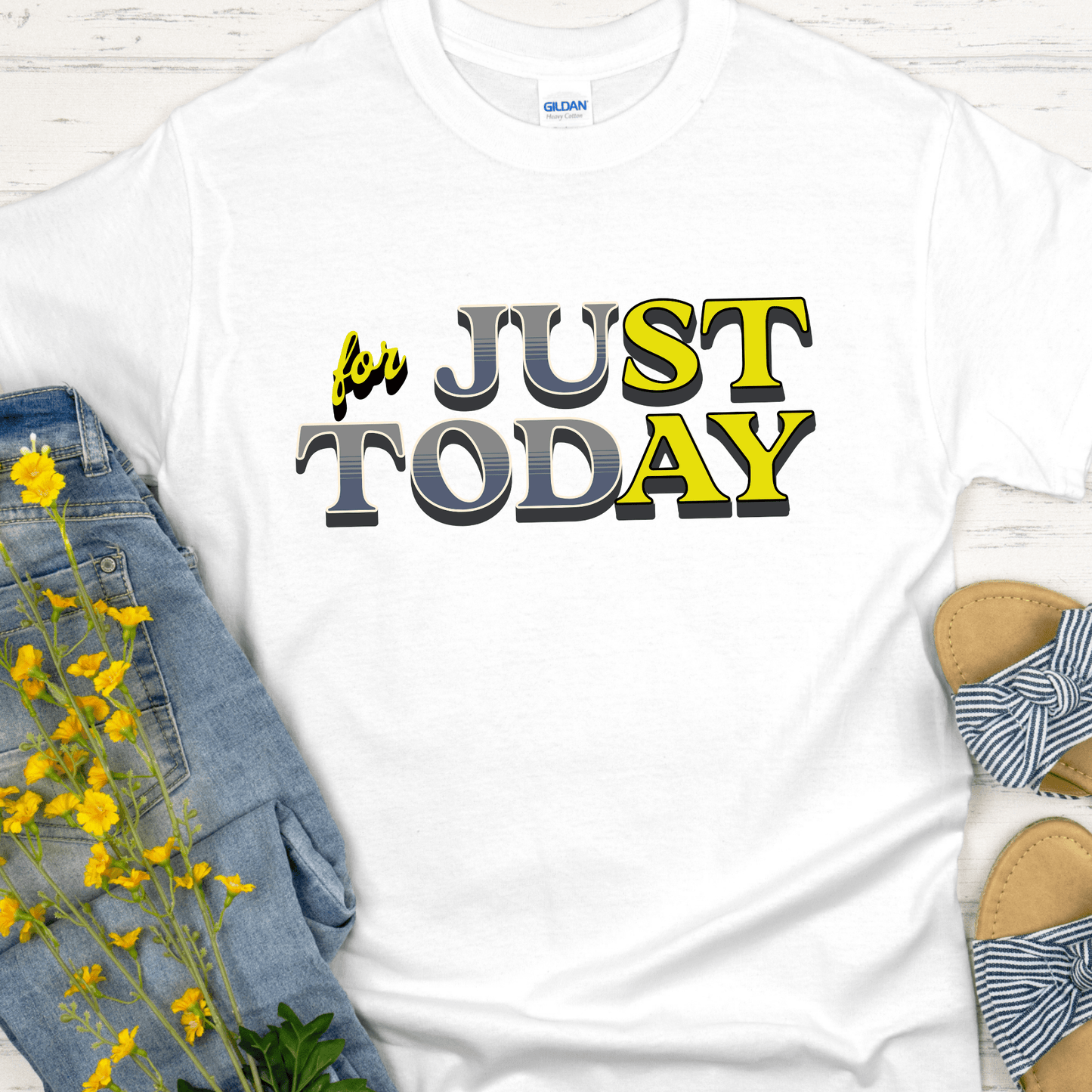 Recovery T-Shirt | Inspiring Sobriety | Just For Today (STAY)