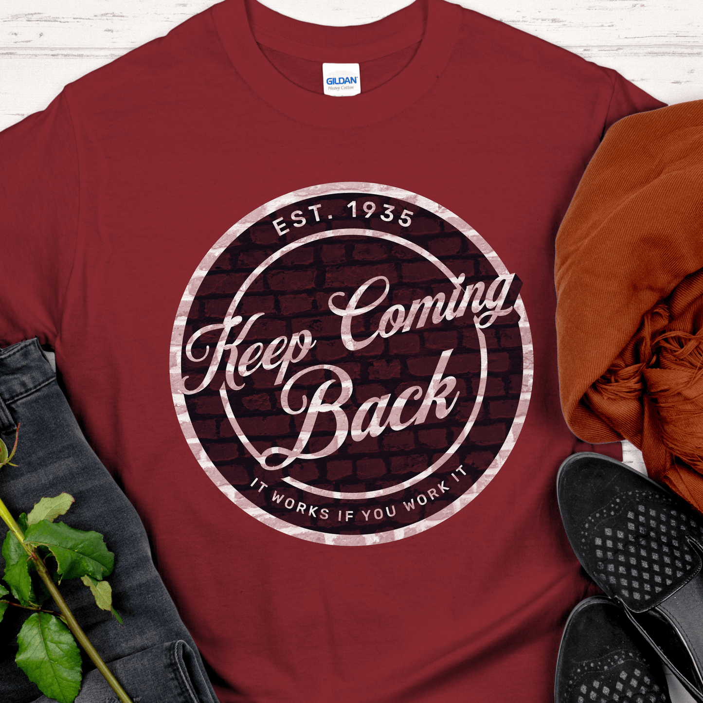 Recovery T-Shirt | Inspiring Sobriety | Keep Coming Back