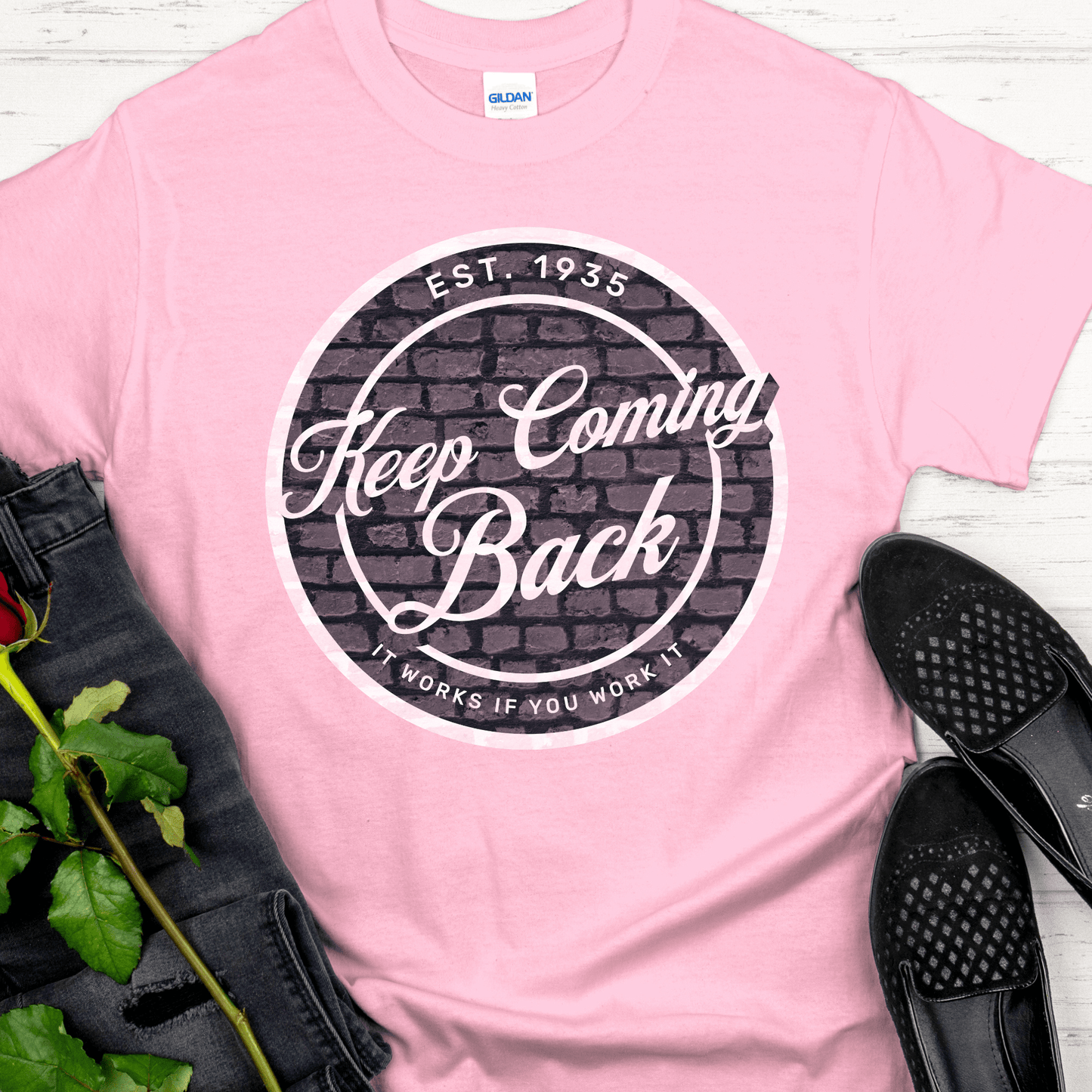 Recovery T-Shirt | Inspiring Sobriety | Keep Coming Back