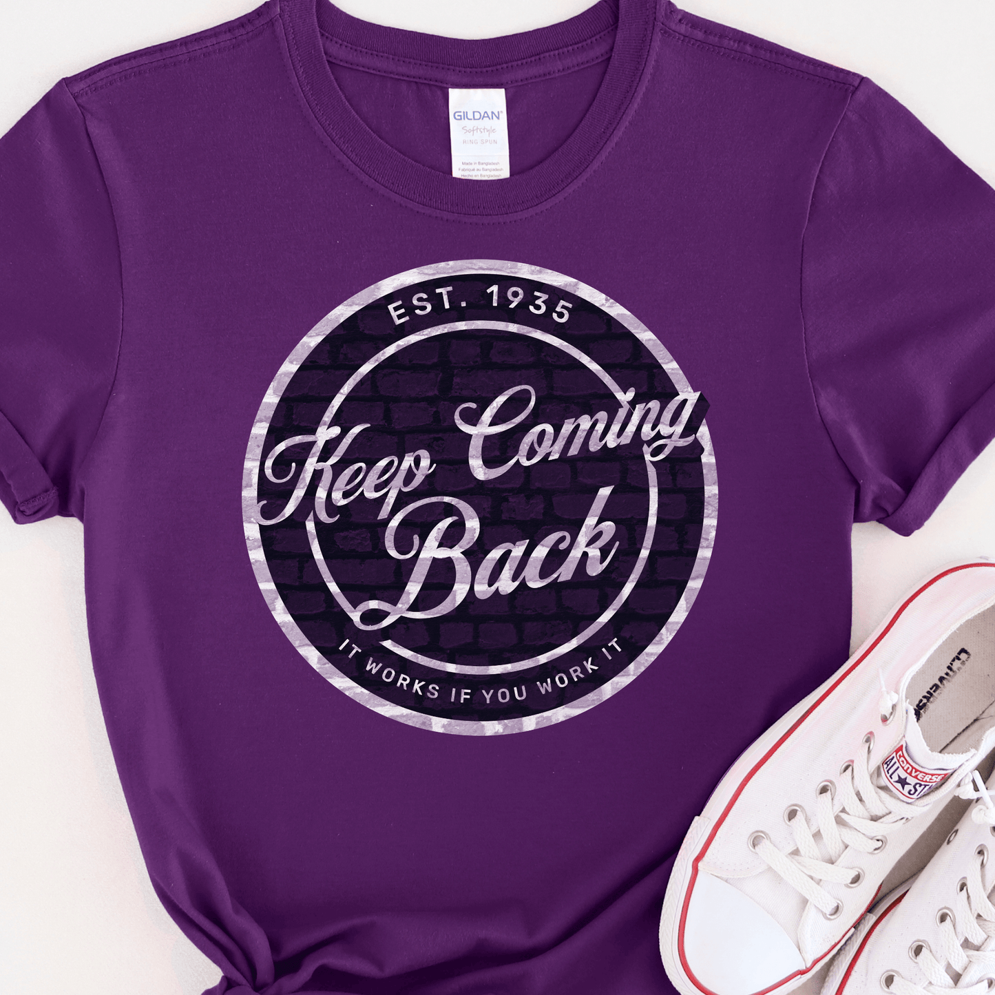 Recovery T-Shirt | Inspiring Sobriety | Keep Coming Back