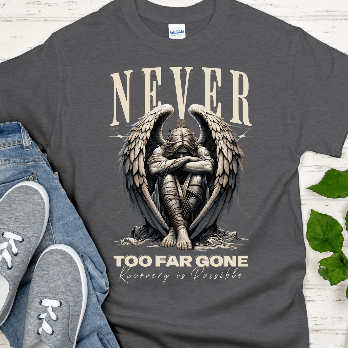Recovery T-Shirt | Inspiring Sobriety | Never Too Far Gone