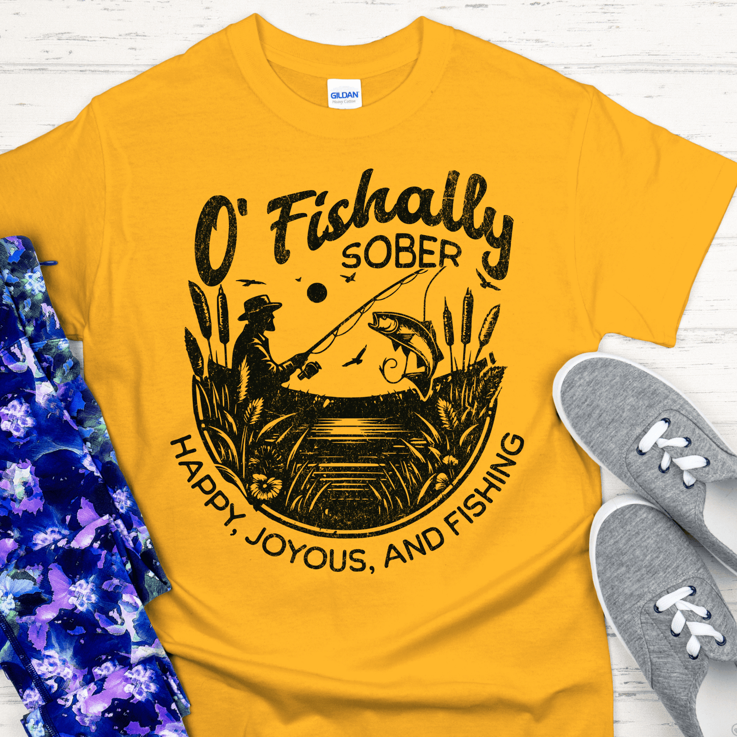 Recovery T-Shirt | Inspiring Sobriety | O'Fishally Sober