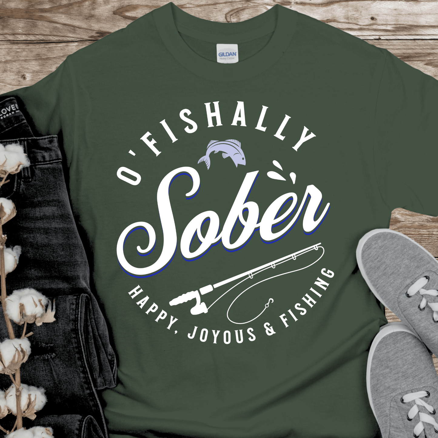 Recovery T-Shirt | Inspiring Sobriety | O'Fishally Sober