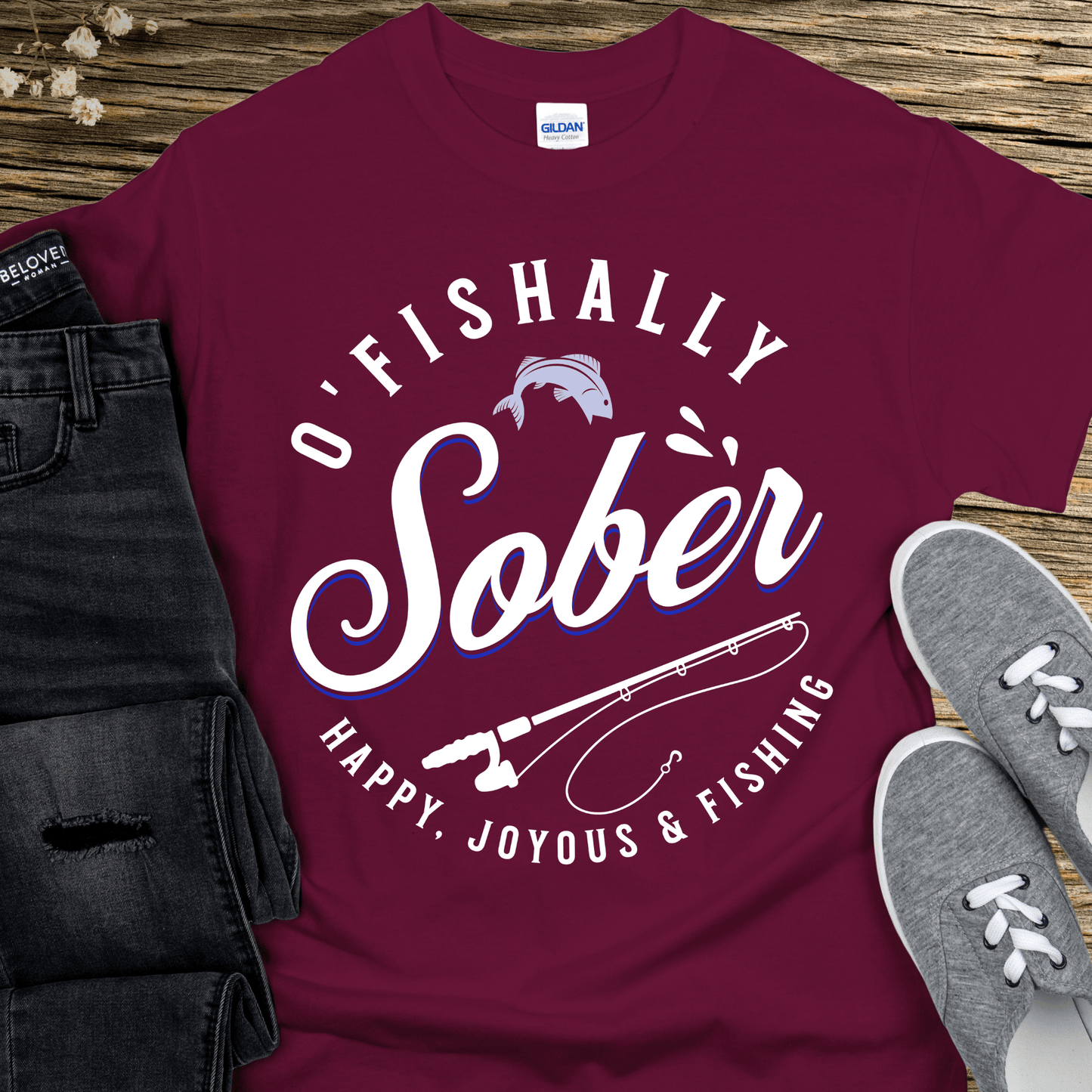 Recovery T-Shirt | Inspiring Sobriety | O'Fishally Sober
