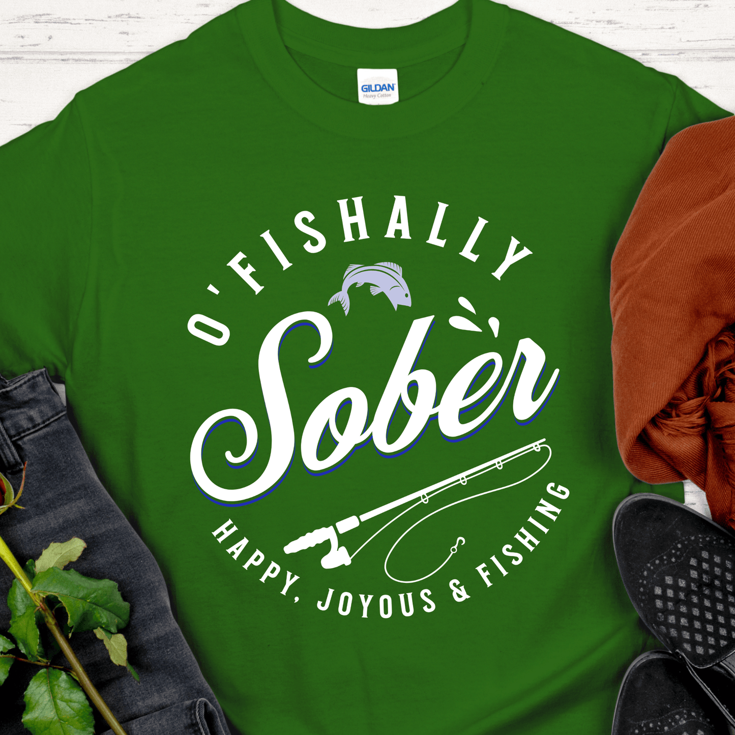 Recovery T-Shirt | Inspiring Sobriety | O'Fishally Sober