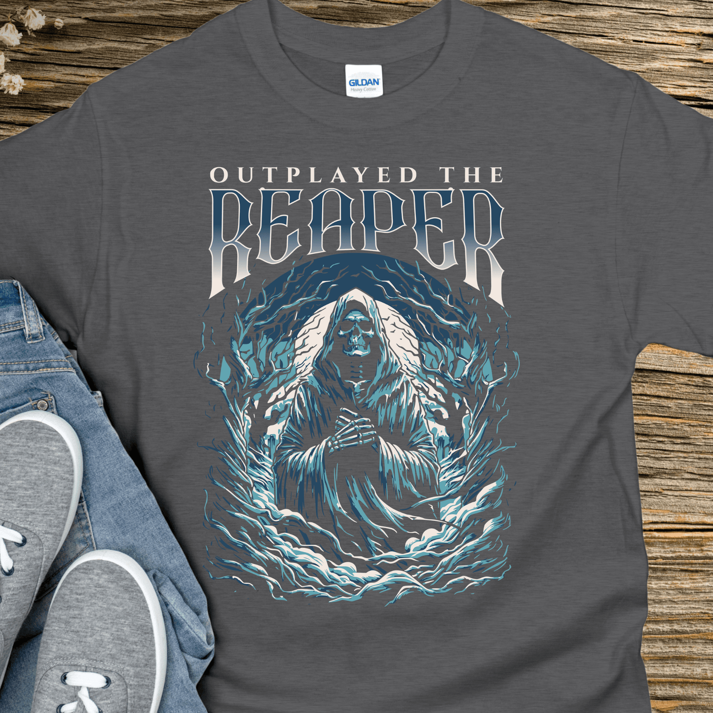 Recovery T-Shirt | Inspiring Sobriety | Outplayed The Reaper