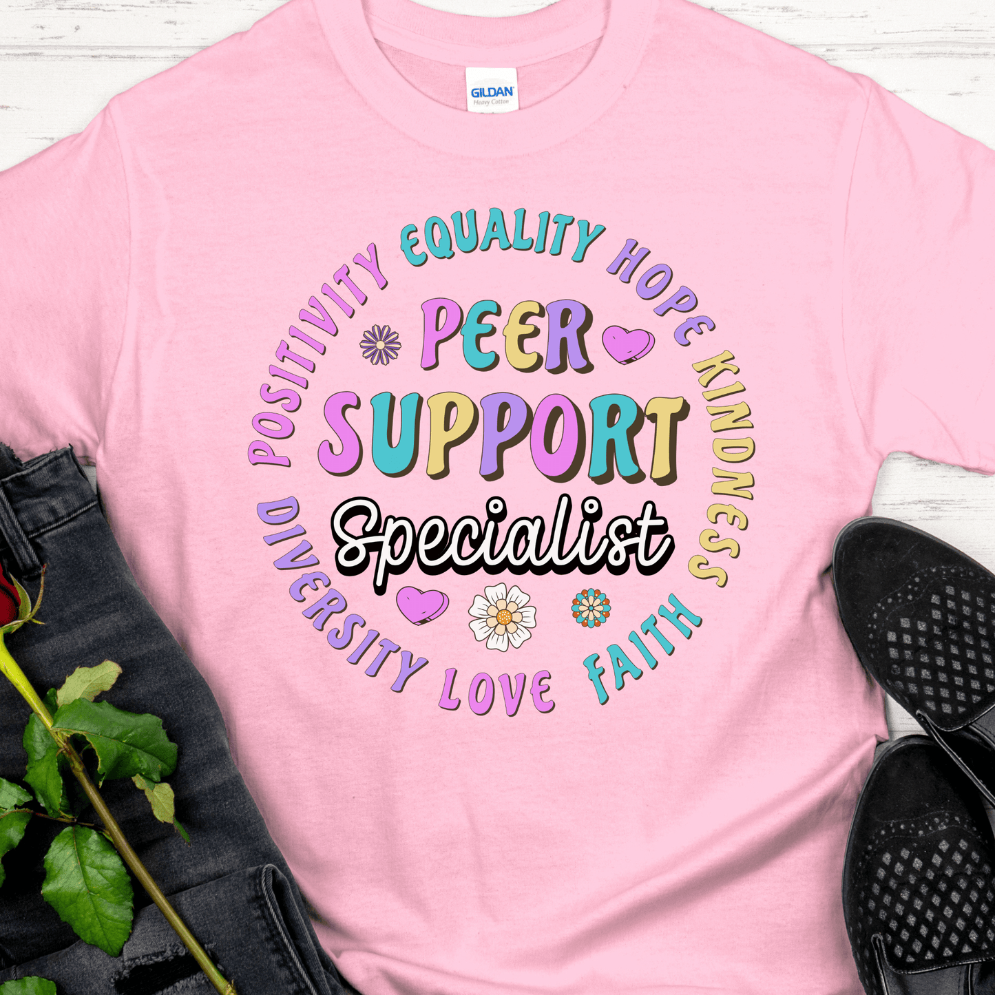 Recovery T-Shirt | Inspiring Sobriety | Peer Support Specialist