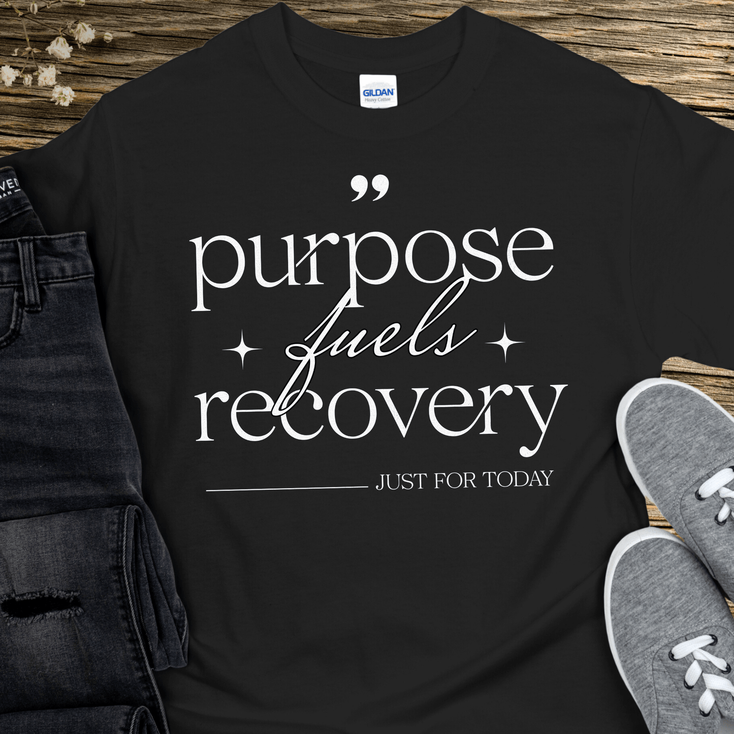 Recovery T-Shirt | Inspiring Sobriety | Purpose Fuels Recovery