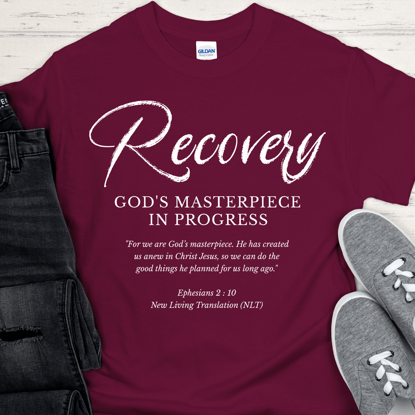 Recovery T-Shirt | Inspiring Sobriety | Recovery, God's Masterpiece