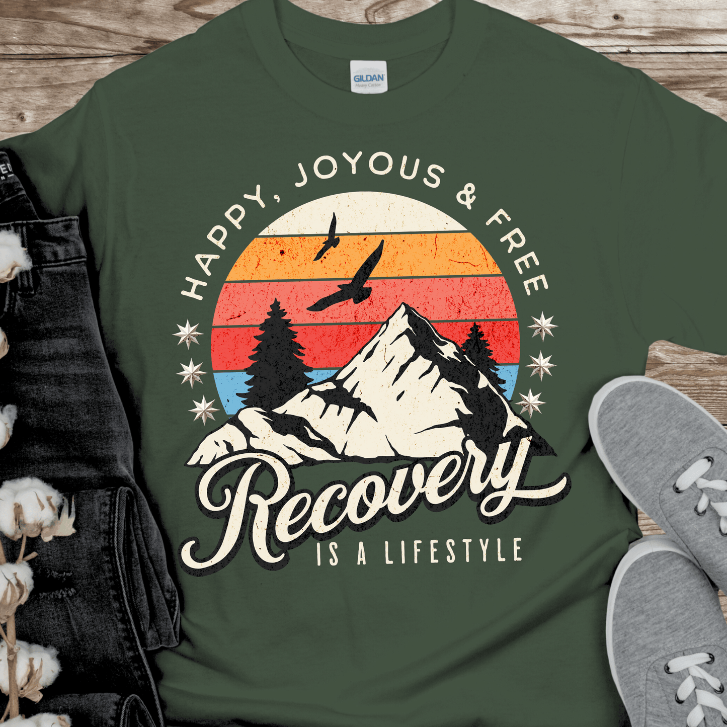 Recovery T-Shirt | Inspiring Sobriety | Recovery Is a Lifestyle