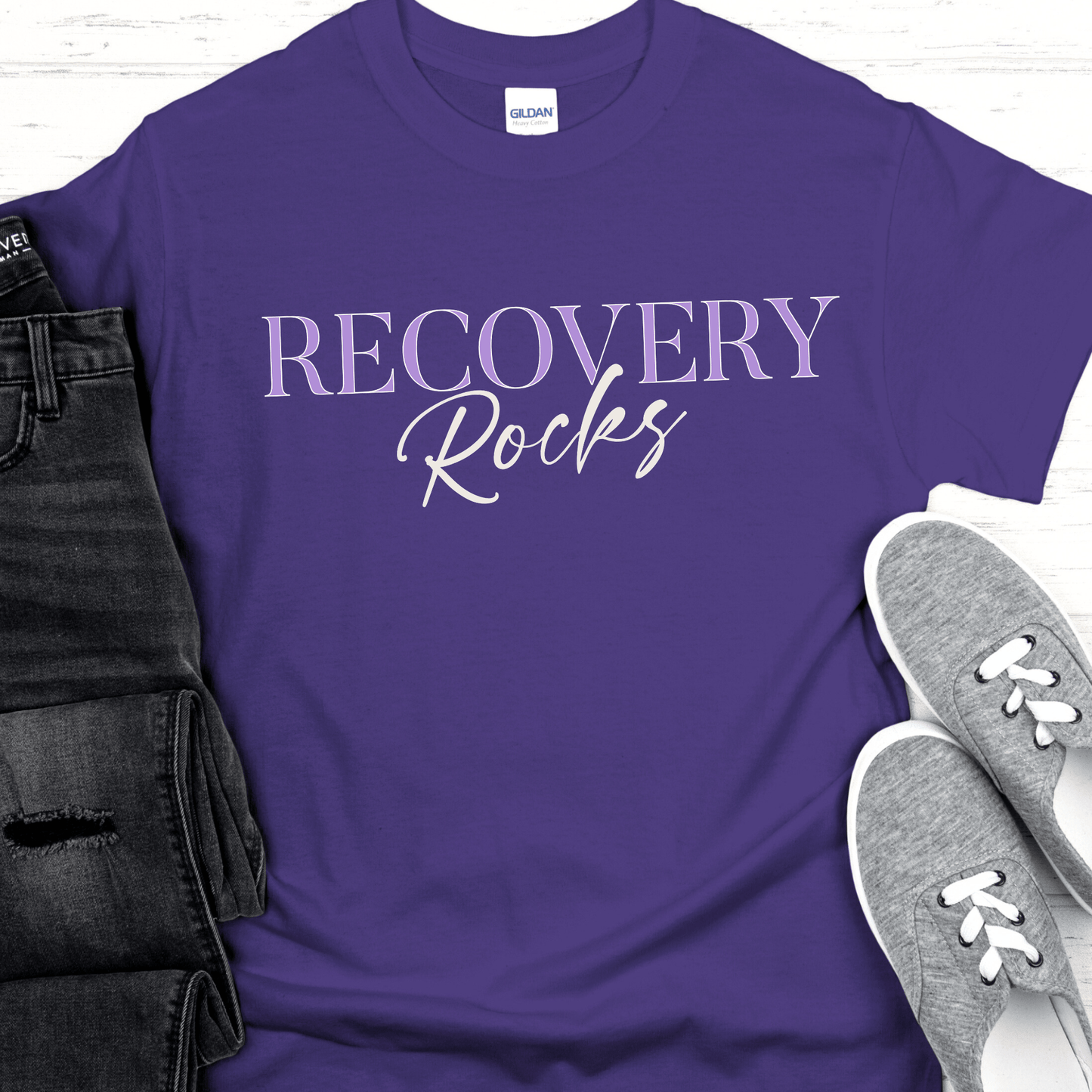 Recovery T-Shirt | Inspiring Sobriety | Recovery Rocks