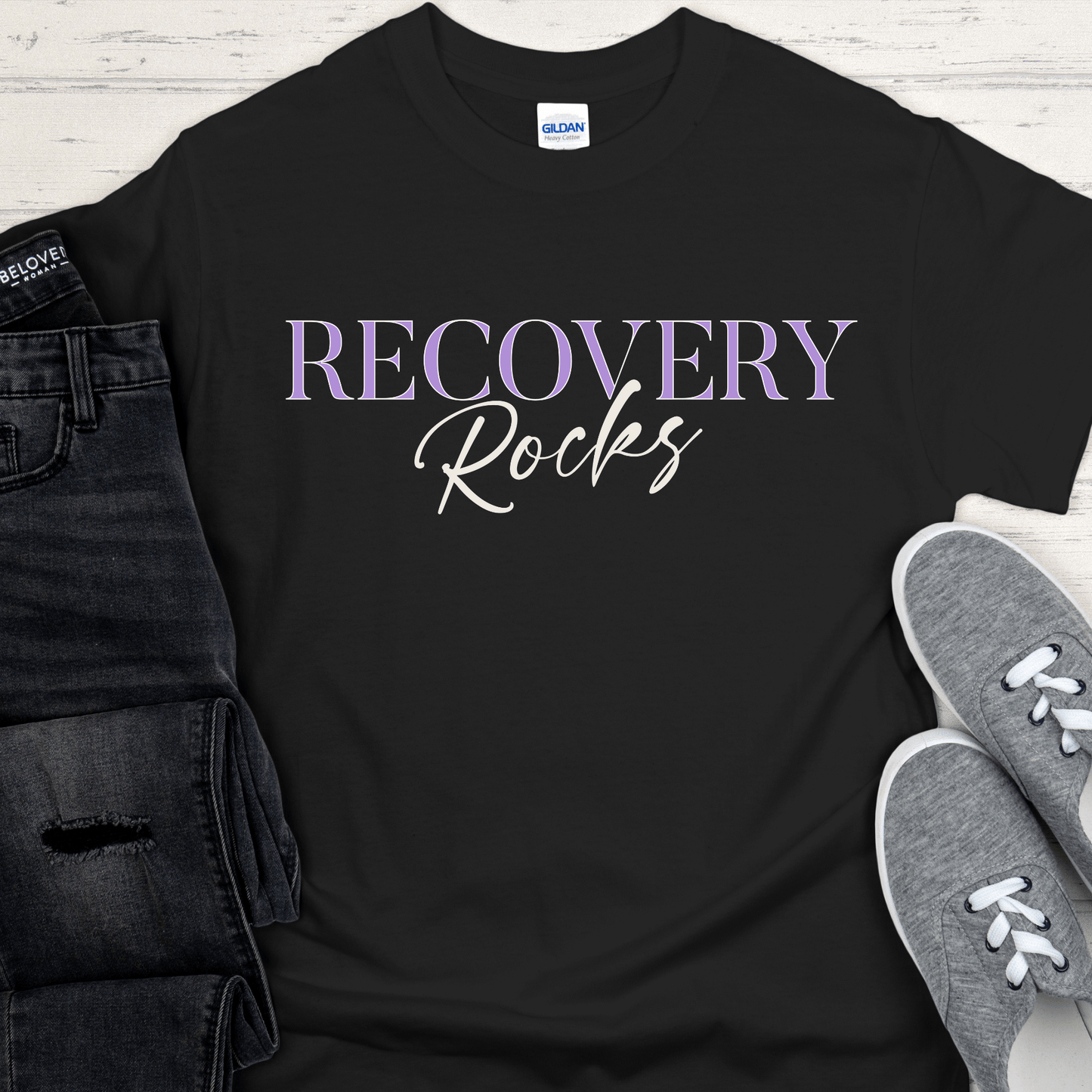 Recovery T-Shirt | Inspiring Sobriety | Recovery Rocks