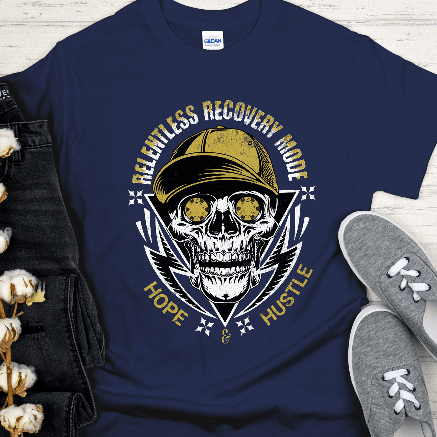Recovery T-Shirt | Inspiring Sobriety | Relentless Recovery Mode