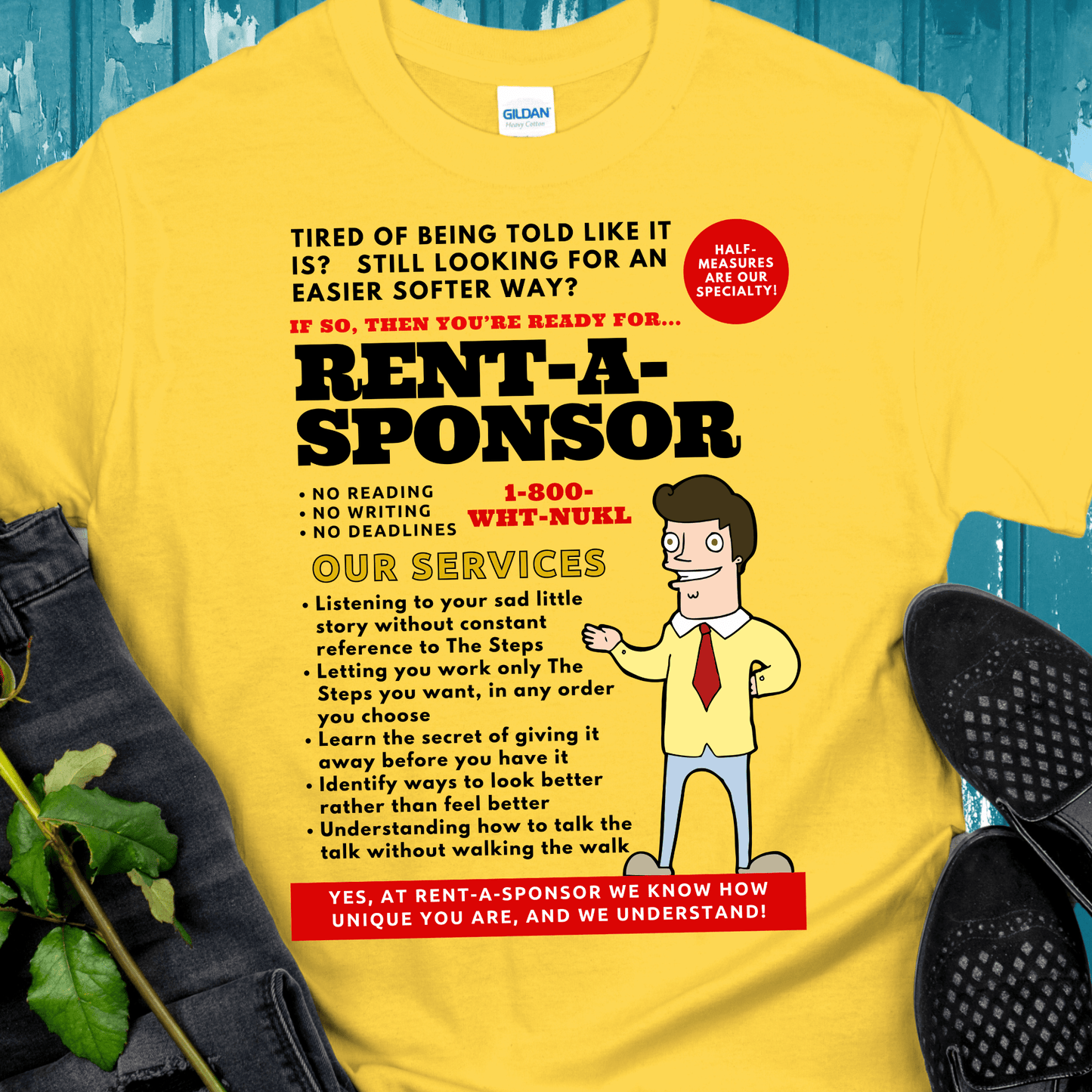 Recovery T-Shirt | Inspiring Sobriety | Rent-A-Sponsor