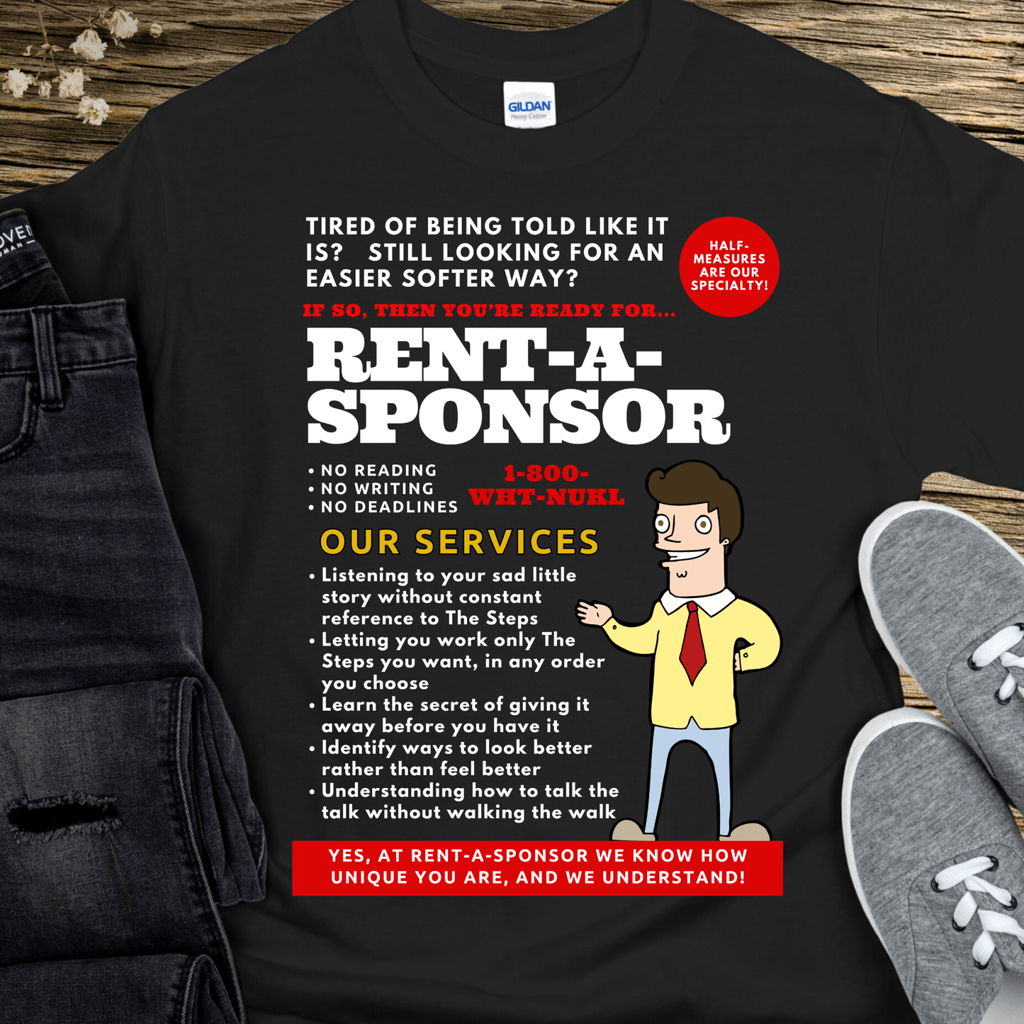 Recovery T-Shirt | Inspiring Sobriety | Rent-A-Sponsor