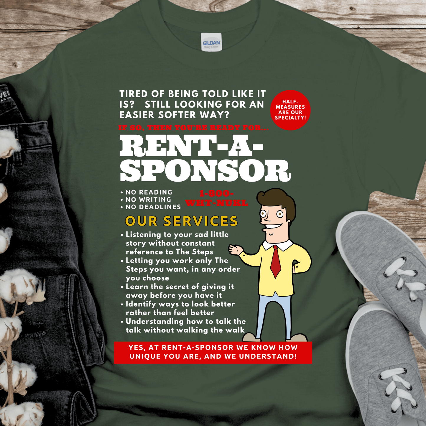 Recovery T-Shirt | Inspiring Sobriety | Rent-A-Sponsor
