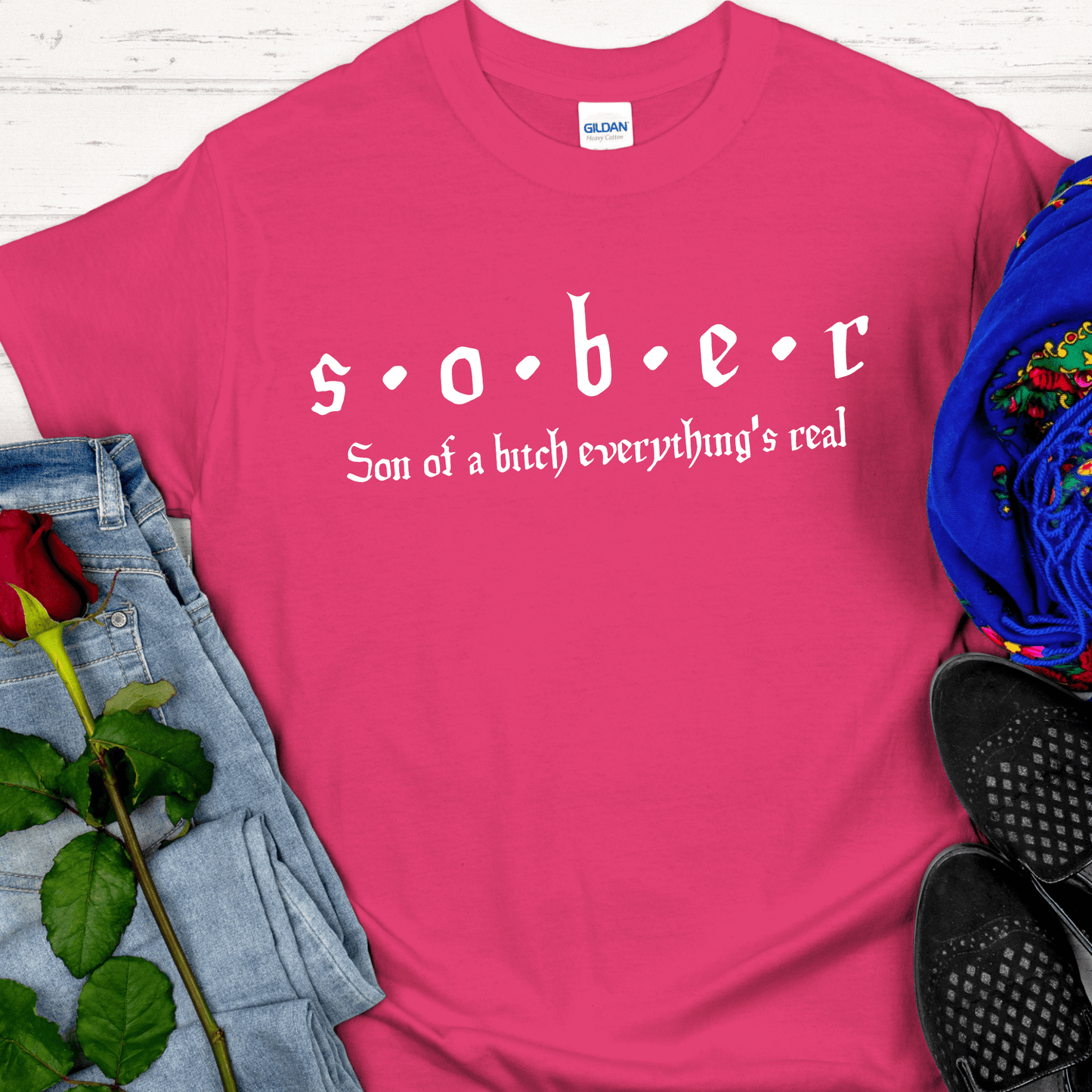 Recovery T-Shirt | Inspiring Sobriety | S.O.B.E.R.