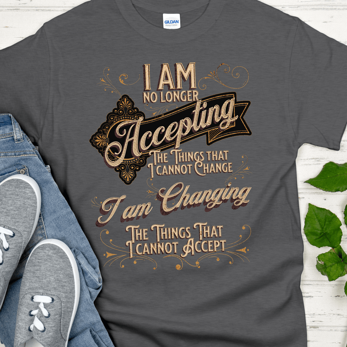 Recovery T-Shirt | Inspiring Sobriety | Serenity Prayer Twist