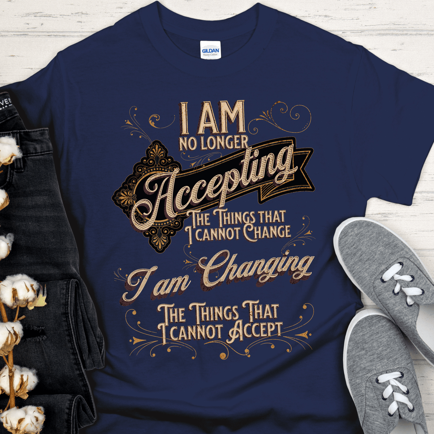 Recovery T-Shirt | Inspiring Sobriety | Serenity Prayer Twist