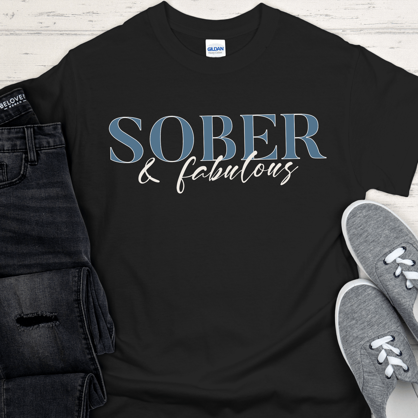 Recovery T-Shirt | Inspiring Sobriety | Sober & Fabulous