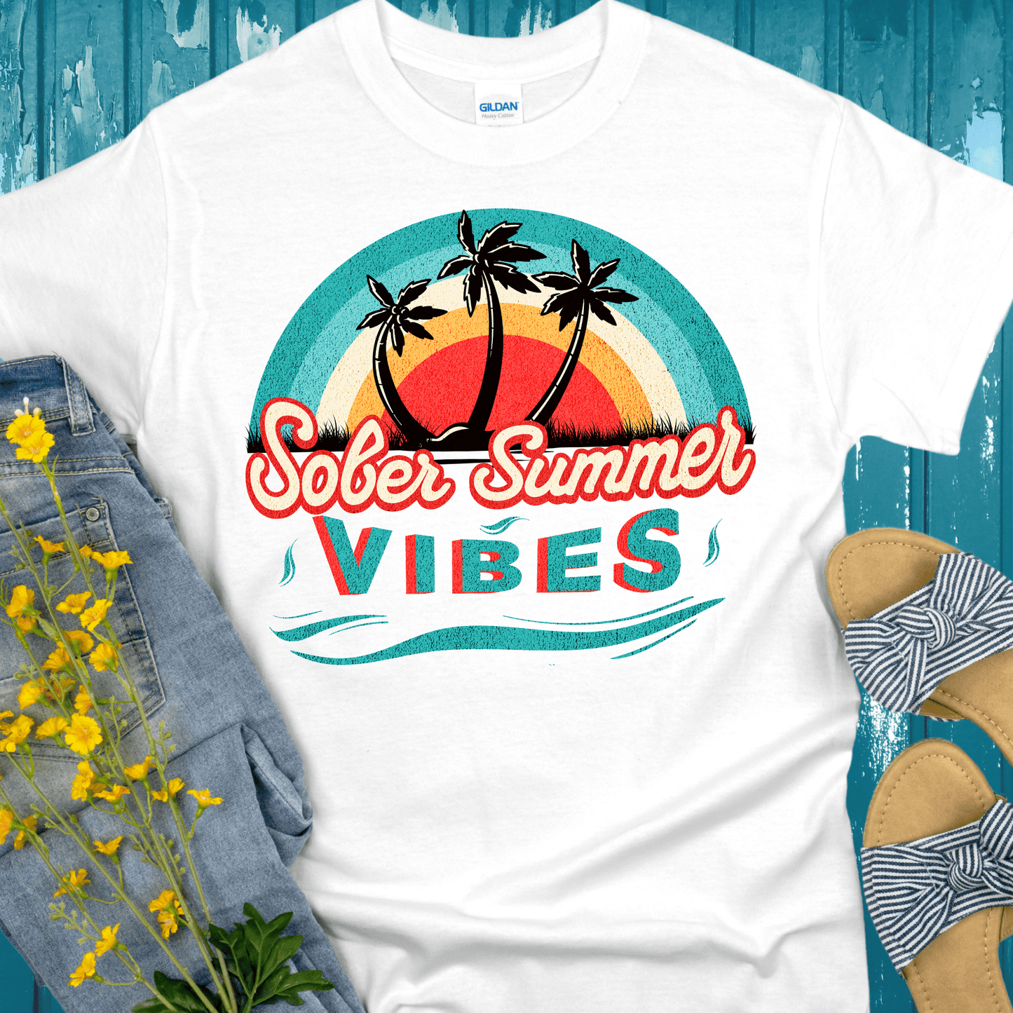 Recovery T-Shirt | Inspiring Sobriety | Sober Summer Vibes