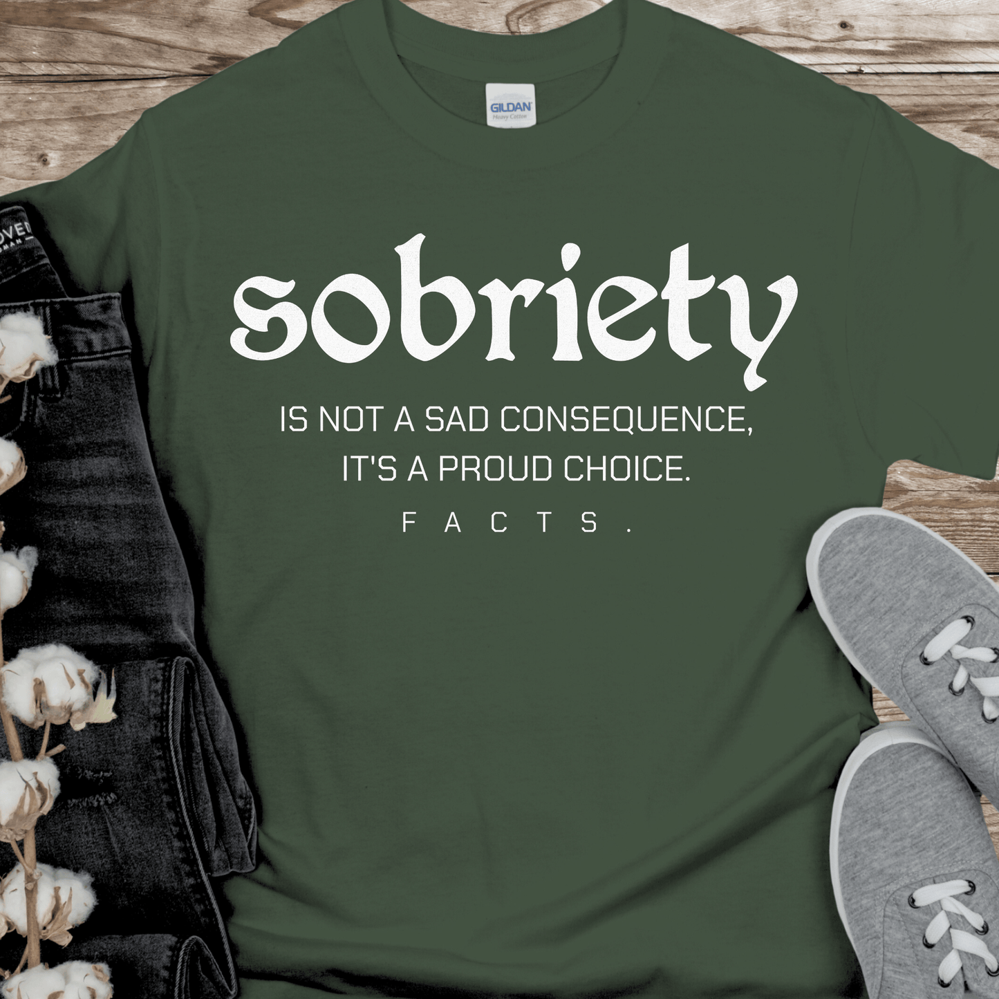 Recovery T-Shirt | Inspiring Sobriety | Sobriety - A Proud Choice