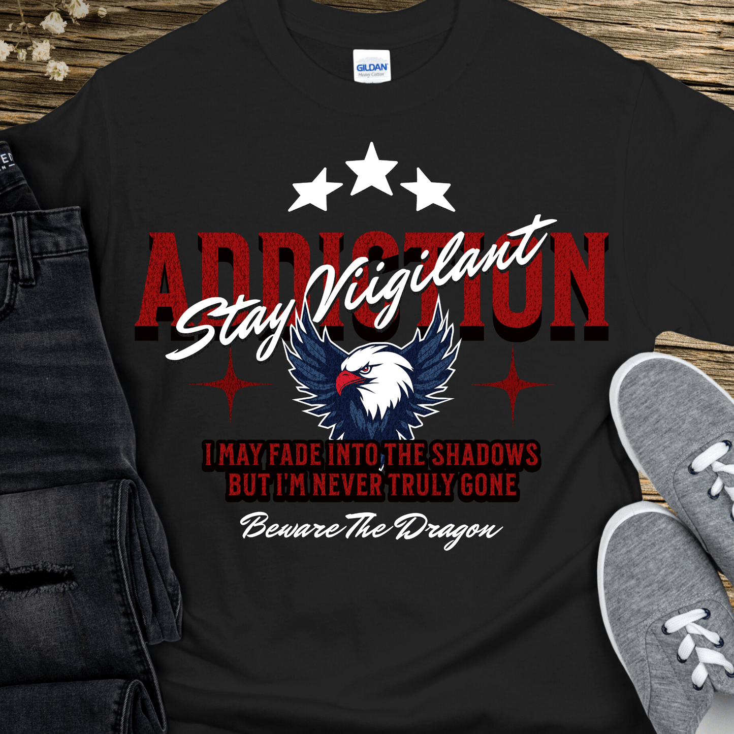 Recovery T-Shirt | Inspiring Sobriety | Stay Vigilant