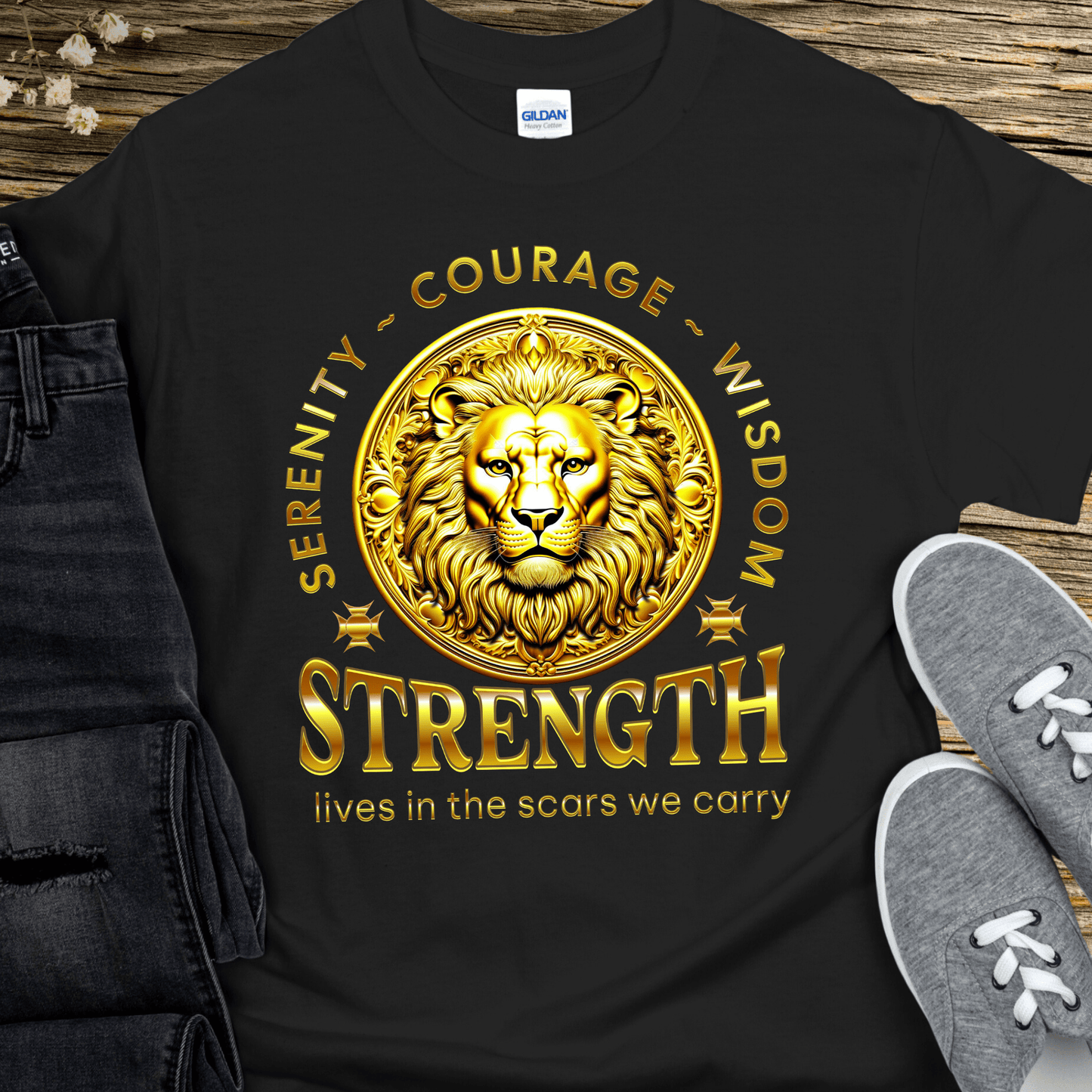 Recovery T-Shirt | Inspiring Sobriety | Strength Lives In The Scars We Carry