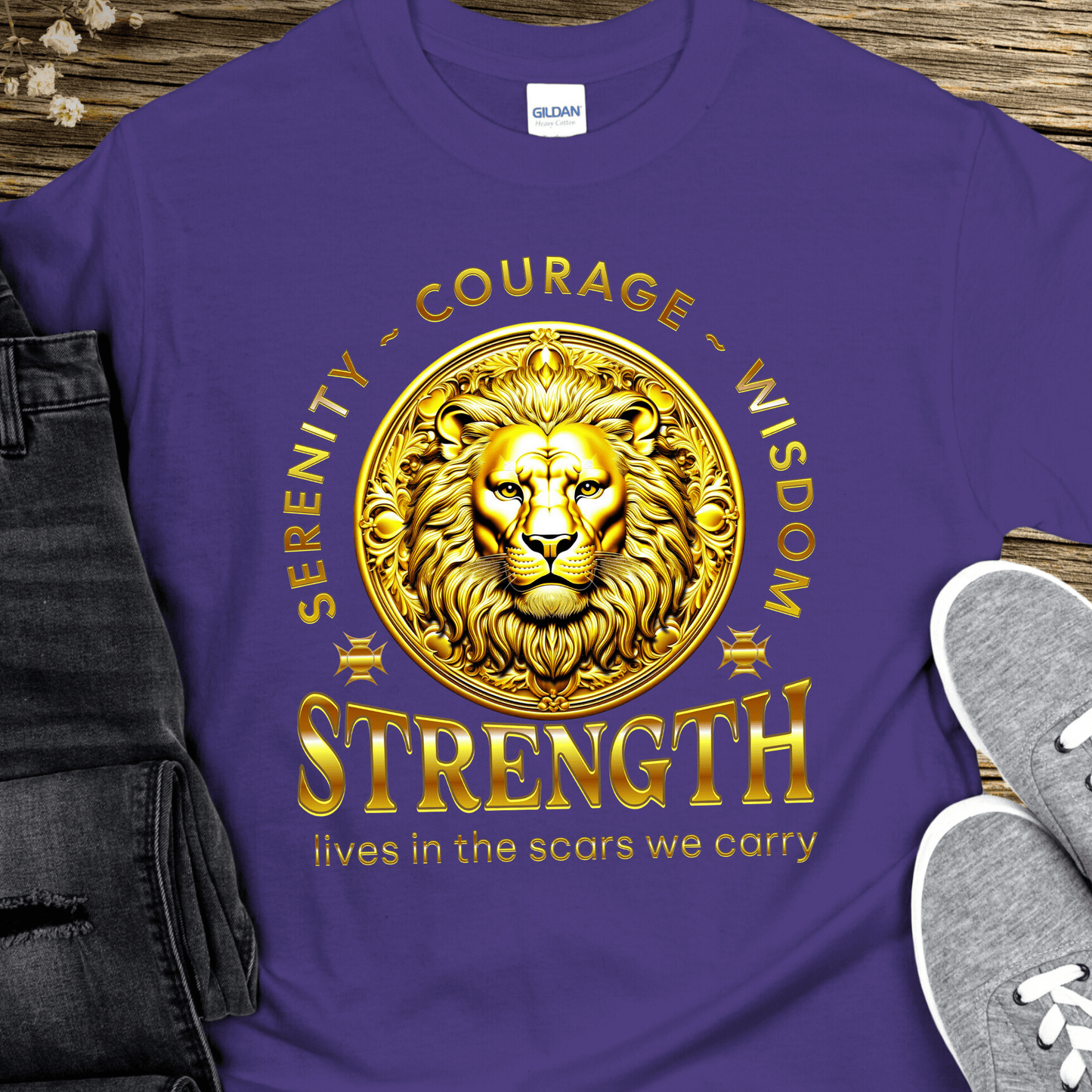 Recovery T-Shirt | Inspiring Sobriety | Strength Lives In The Scars We Carry