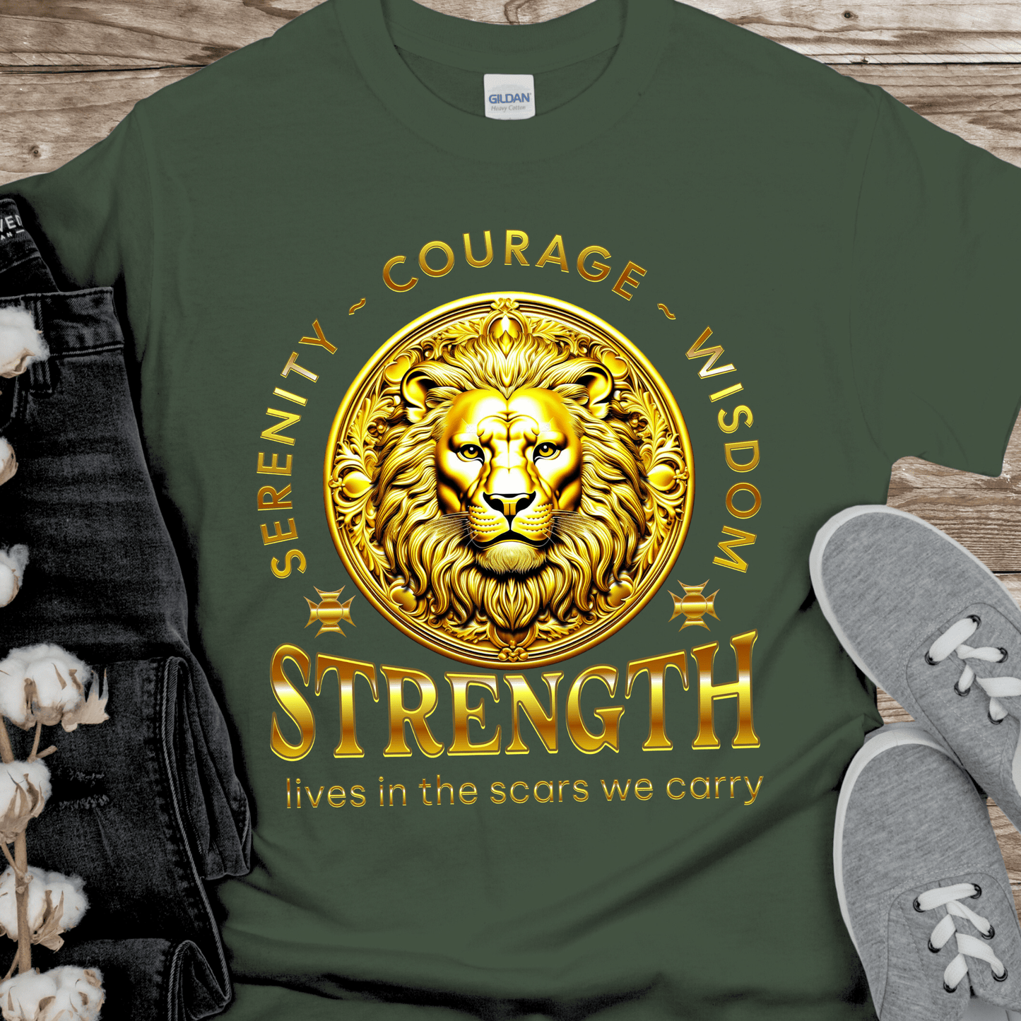 Recovery T-Shirt | Inspiring Sobriety | Strength Lives In The Scars We Carry