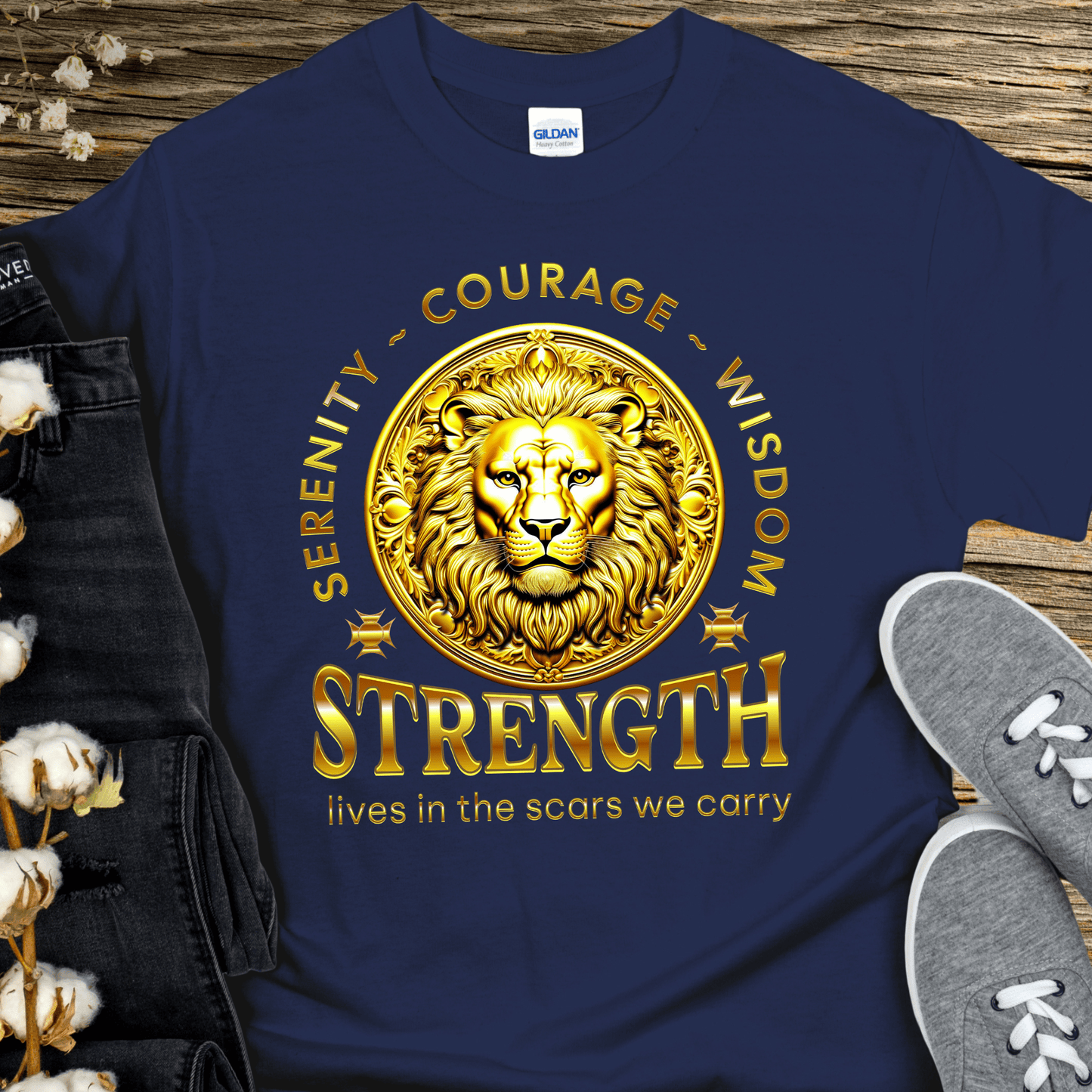 Recovery T-Shirt | Inspiring Sobriety | Strength Lives In The Scars We Carry