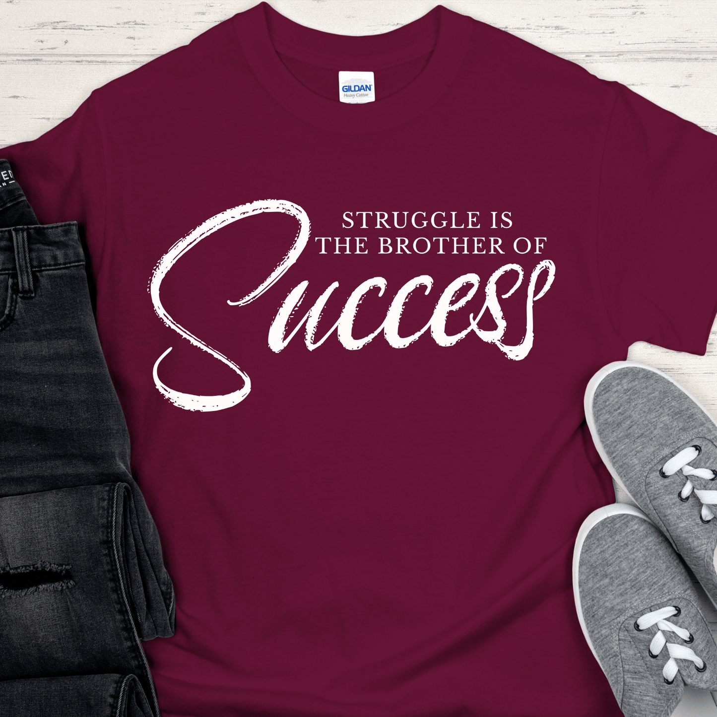 Recovery T-Shirt | Inspiring Sobriety | Struggle is the Brother of Success