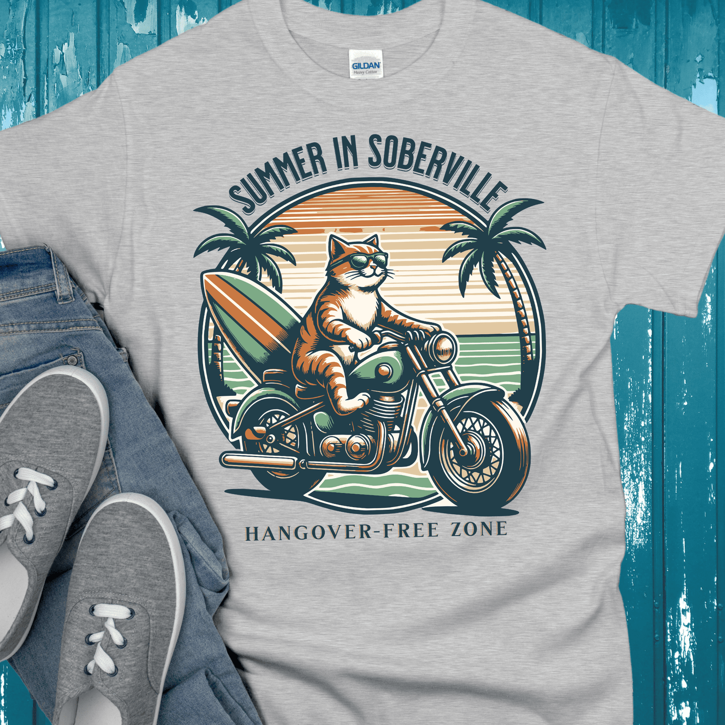 Recovery T-Shirt | Inspiring Sobriety | Summer in Soberville