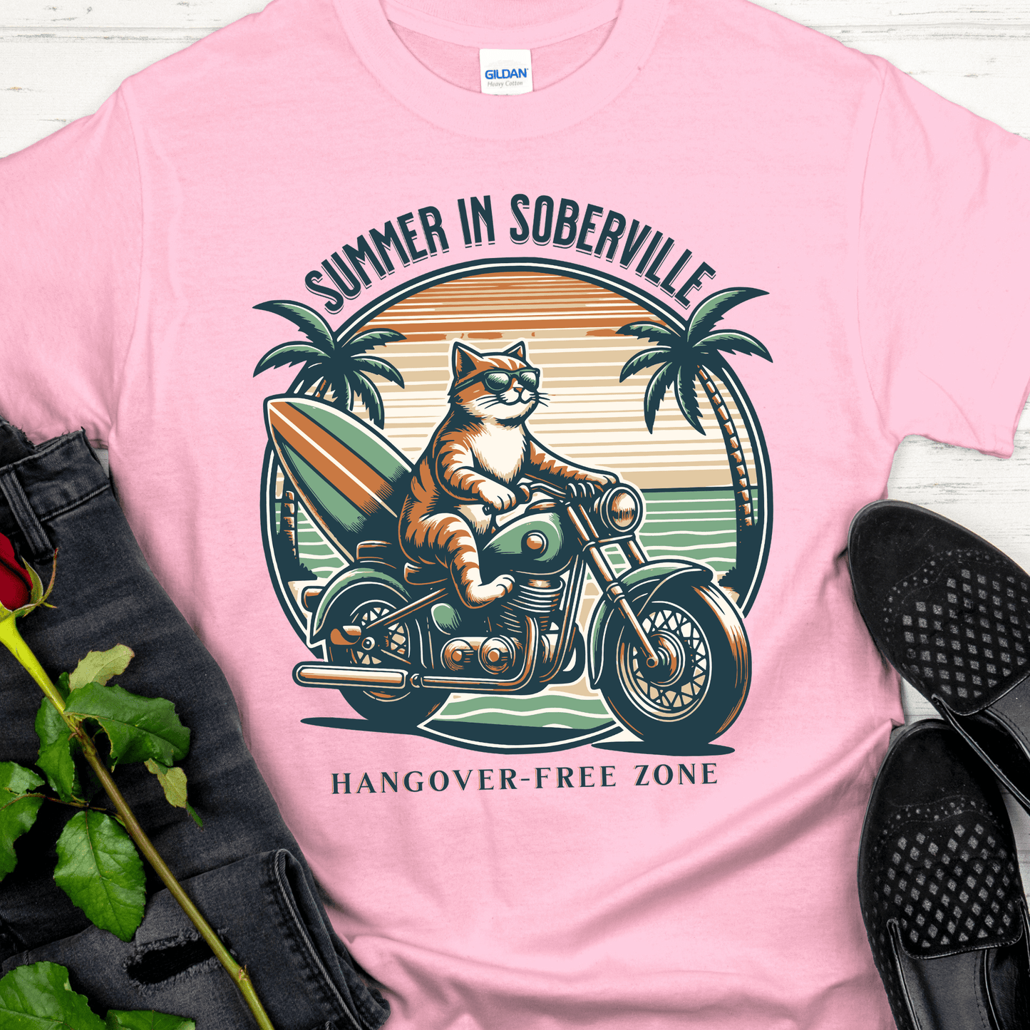 Recovery T-Shirt | Inspiring Sobriety | Summer in Soberville