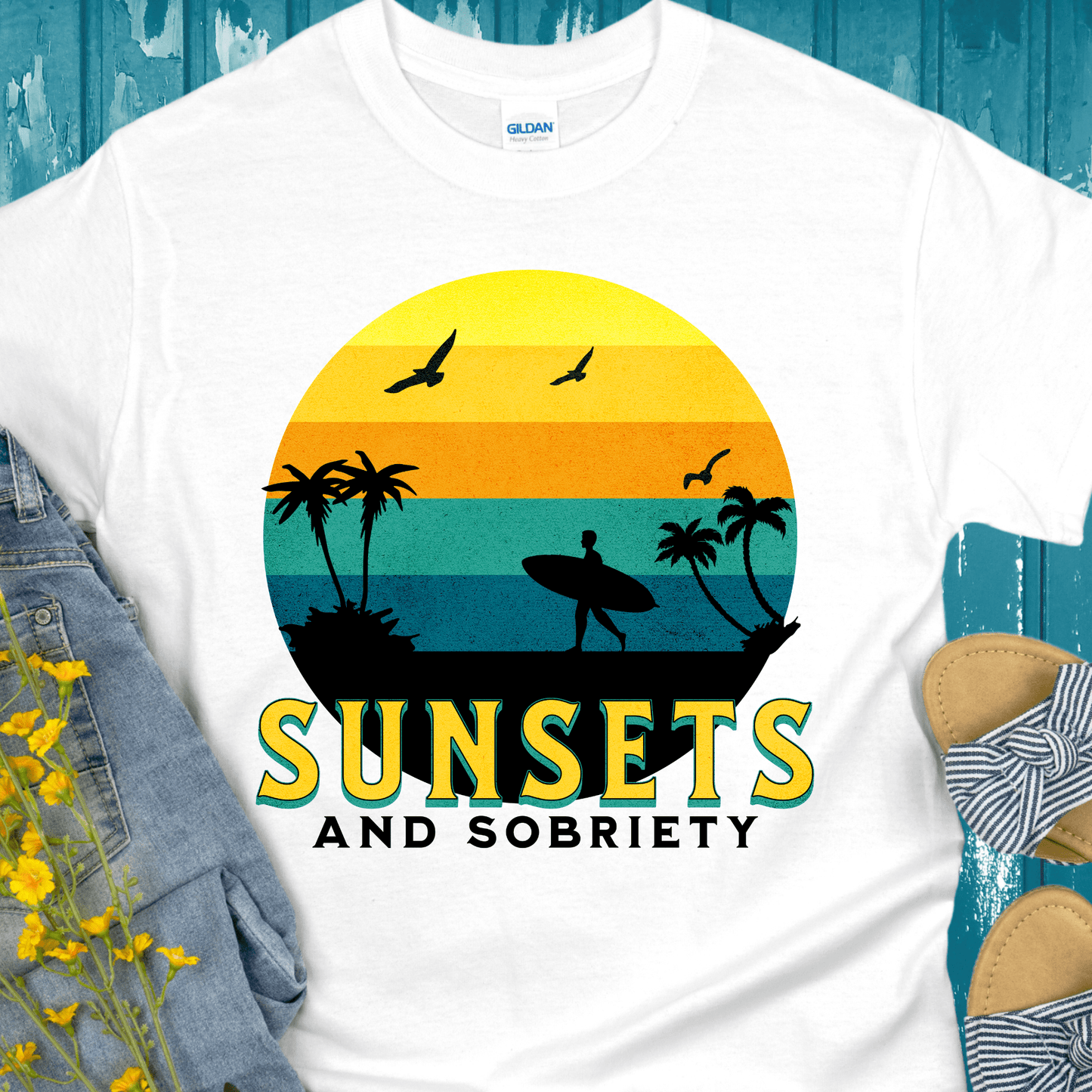 Recovery T-Shirt | Inspiring Sobriety | Sunsets and Sobriety