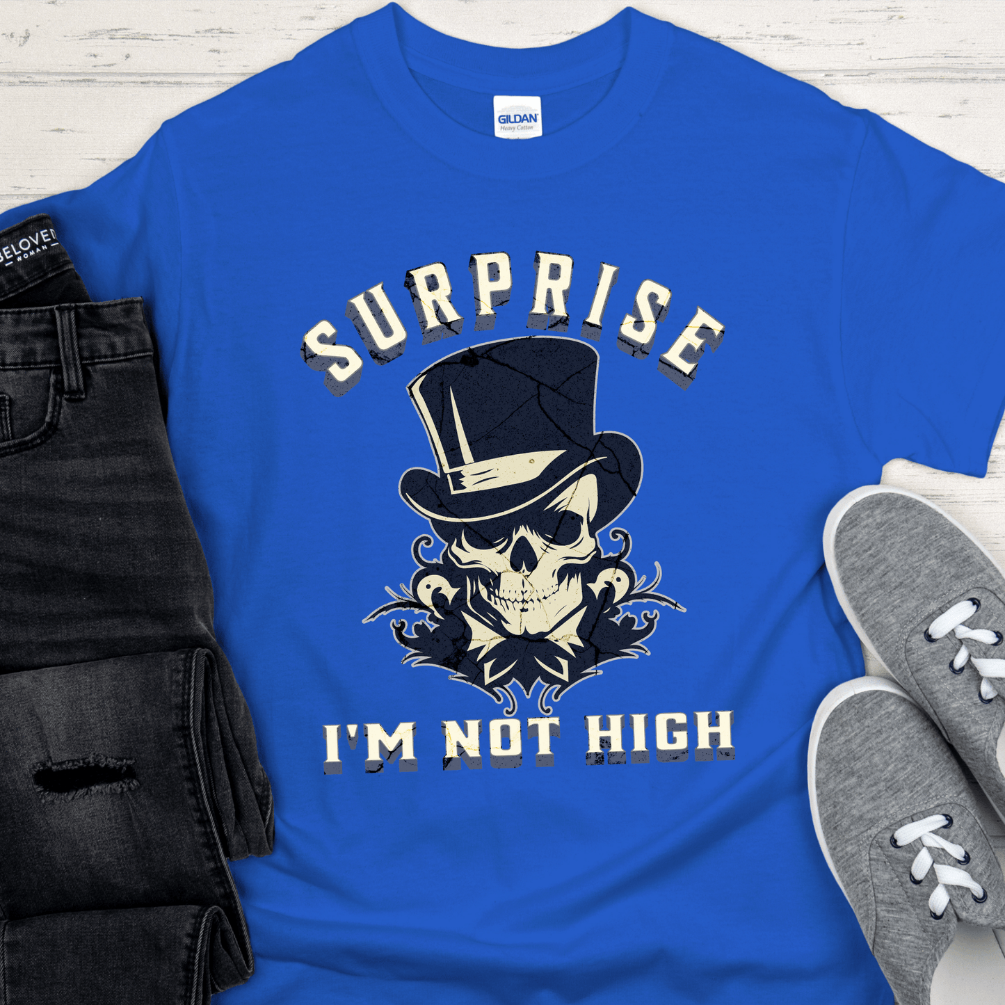 Recovery T-Shirt | Inspiring Sobriety | Surprise I'm Not High