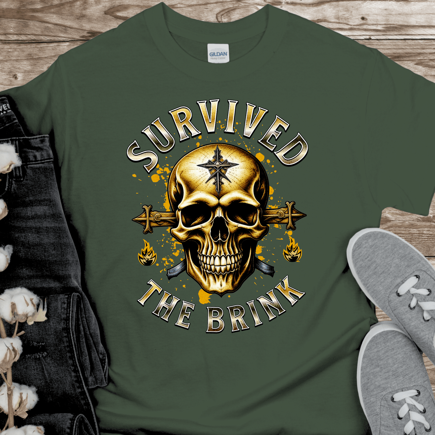 Recovery T-Shirt | Inspiring Sobriety | Survived The Brink