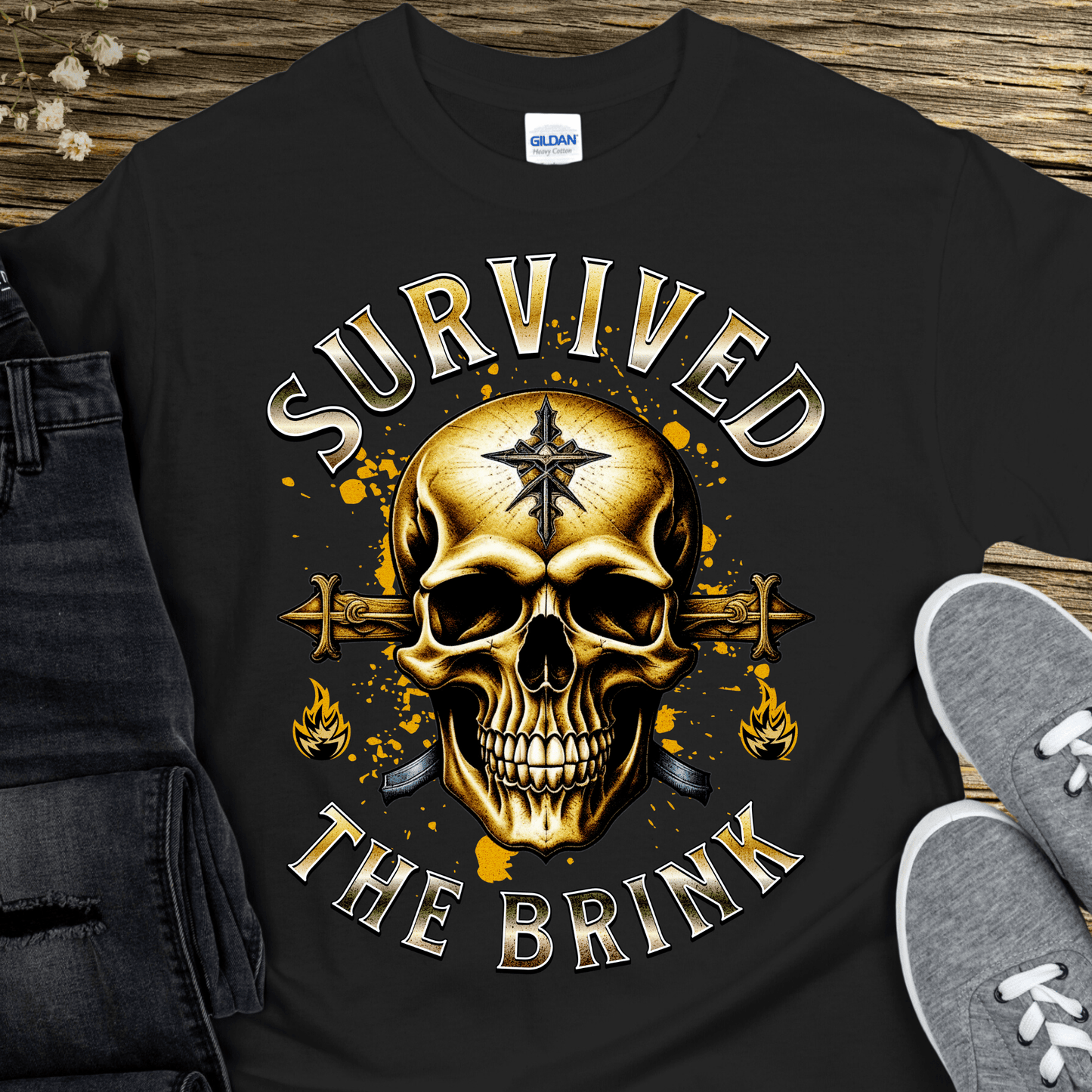 Recovery T-Shirt | Inspiring Sobriety | Survived The Brink