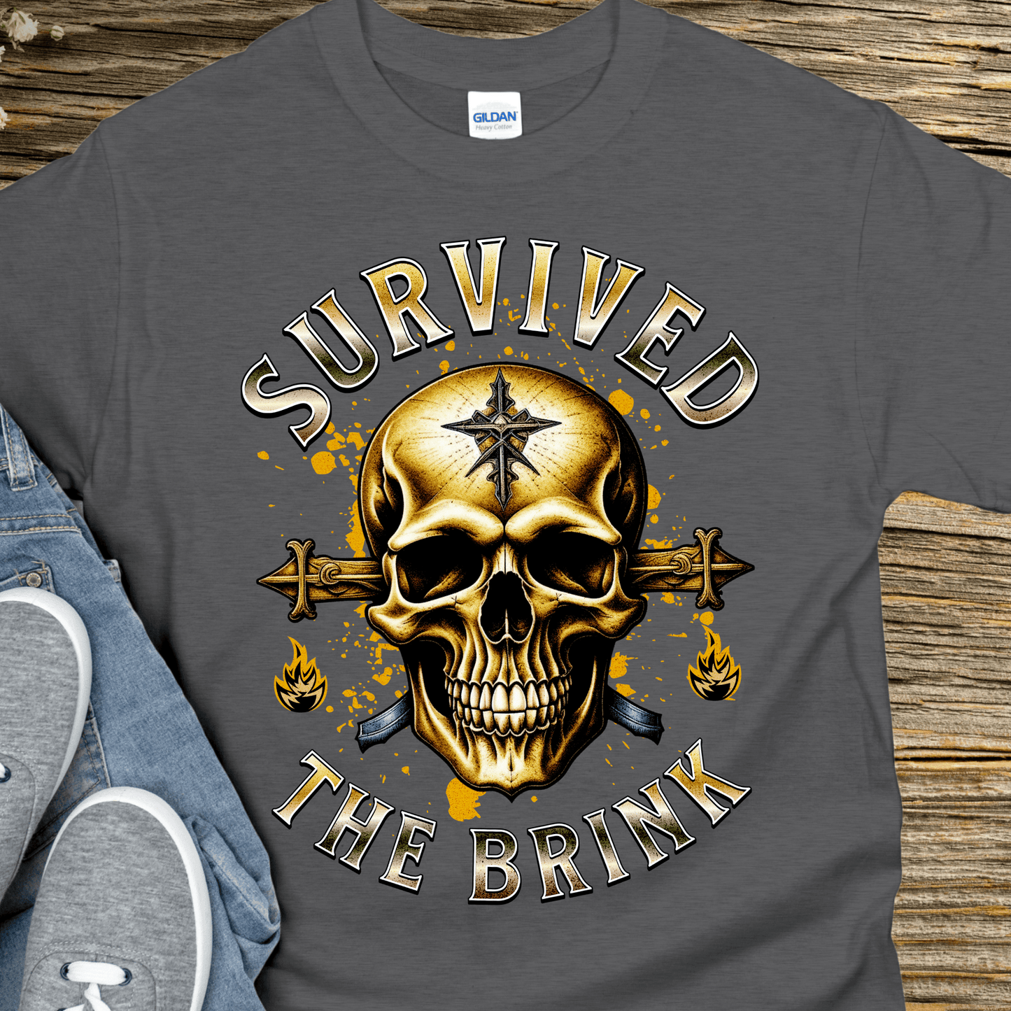 Recovery T-Shirt | Inspiring Sobriety | Survived The Brink
