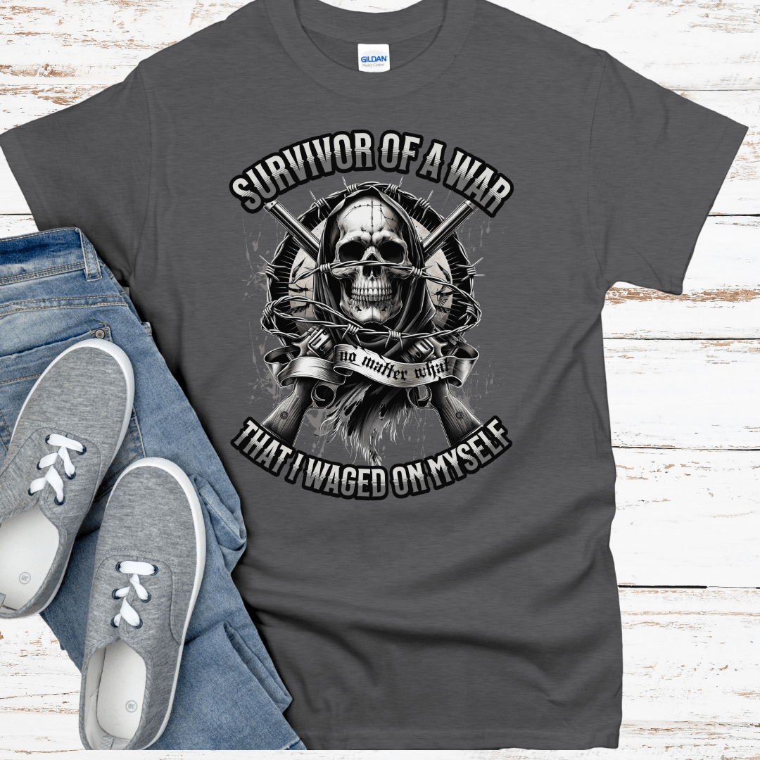 Recovery T-Shirt | Inspiring Sobriety | Survivor of a War I Waged On Myself